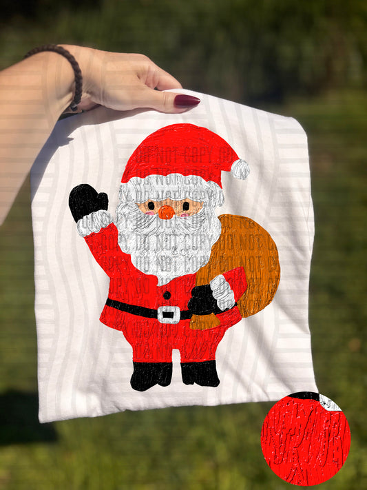 Painted Santa - 300DPI PNG FILE