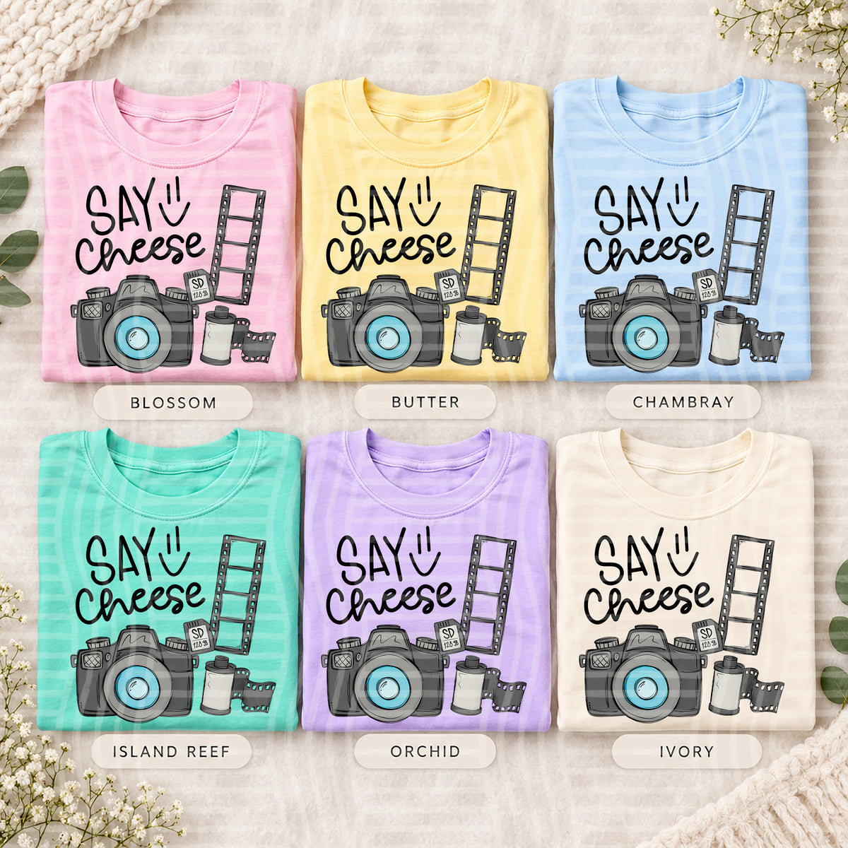 Say Cheese (2 versions included) - 300 DPI digital download