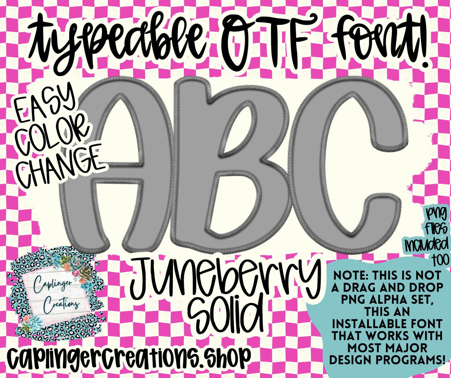 JUNEBERRY - FILL YOUR OWN ALPHA SETS A-Z, 0-9 ,.!?&#@ symbols - FAUX EMBROIDERY - Digital download