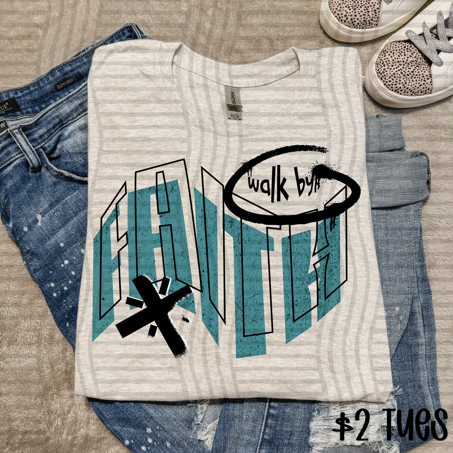 $2 TUES - WALK BY FAITH Digital Download 300DPI PNG FILE