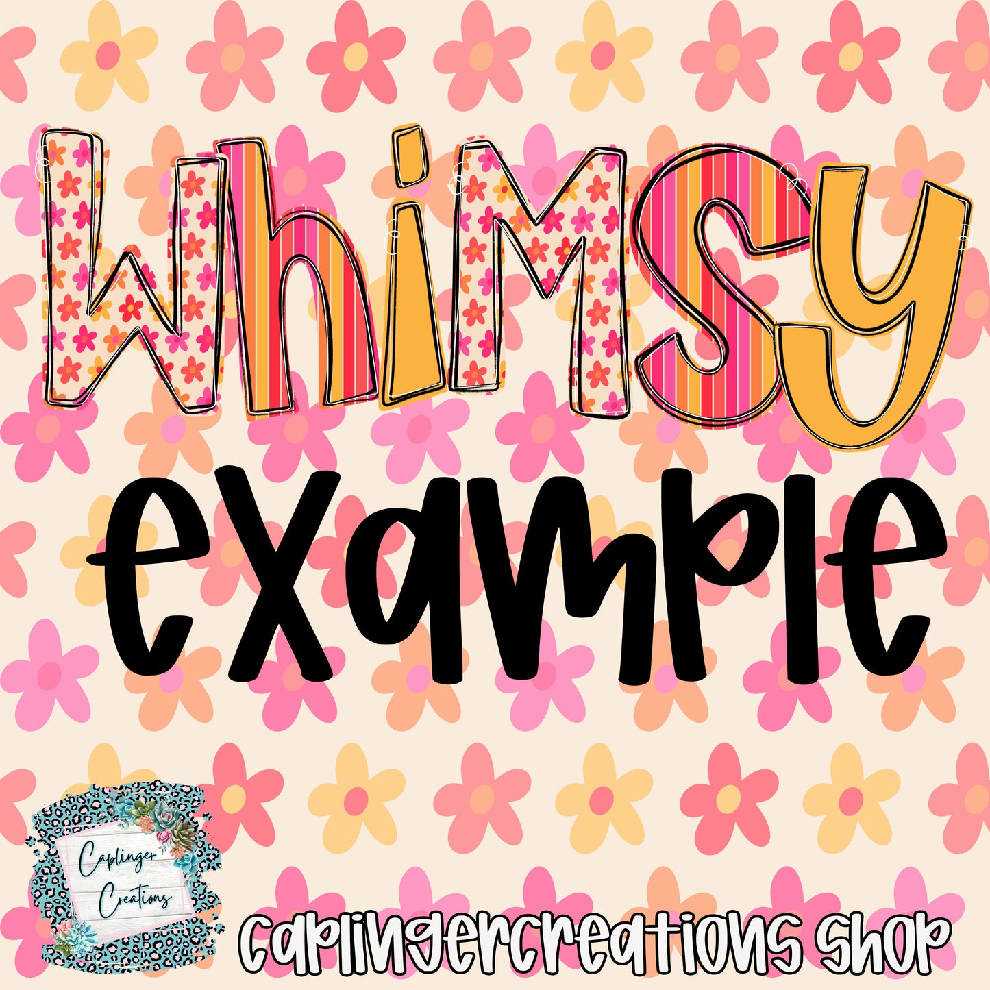 WHIMSY - FILL YOUR OWN ALPHA SETS A-Z, a mix of lowercase and 0-9 - Digital download