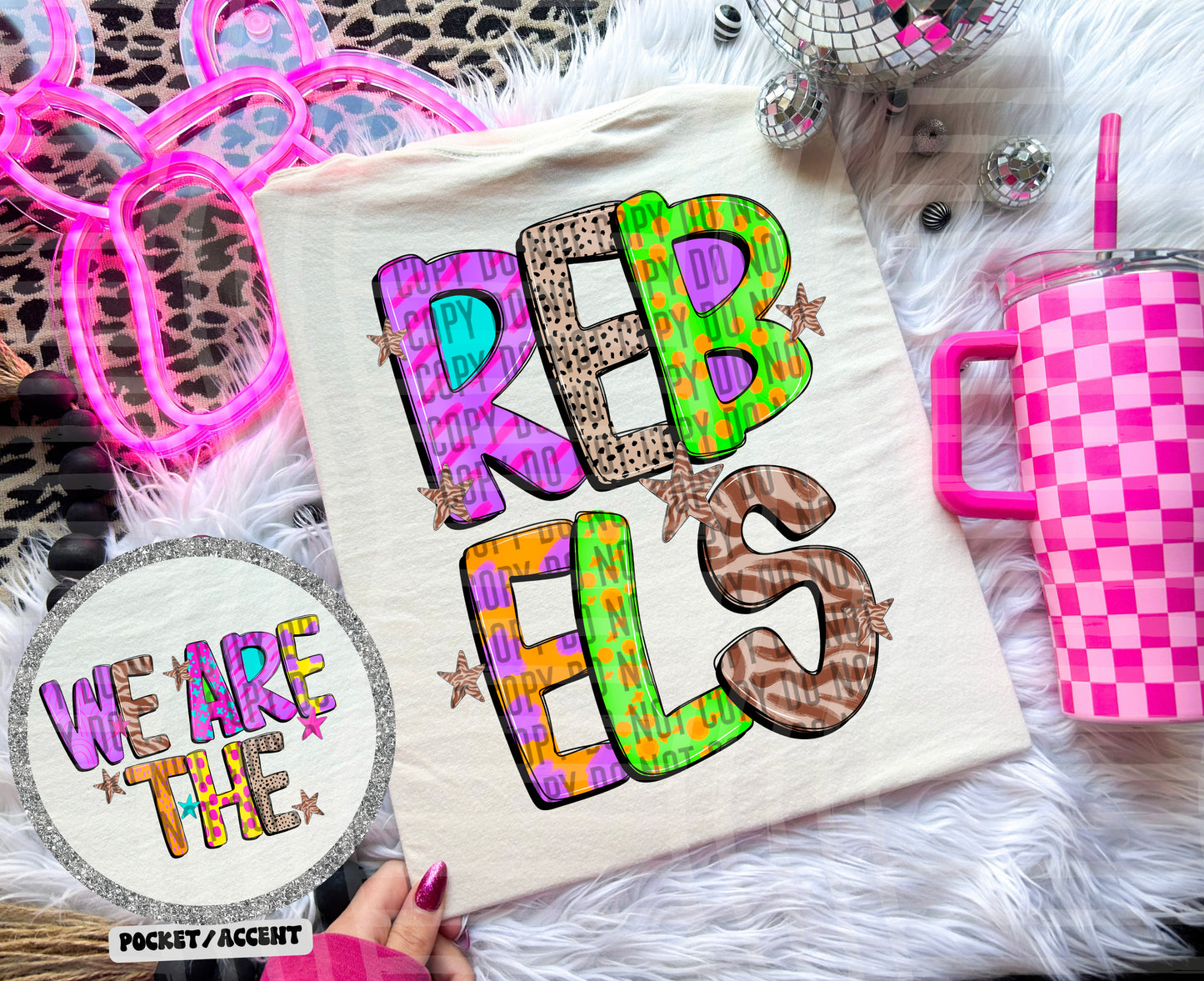 Funky Mix Up - Optional POCKET - Custom + Dropdown  - 300 dpi Digital Download