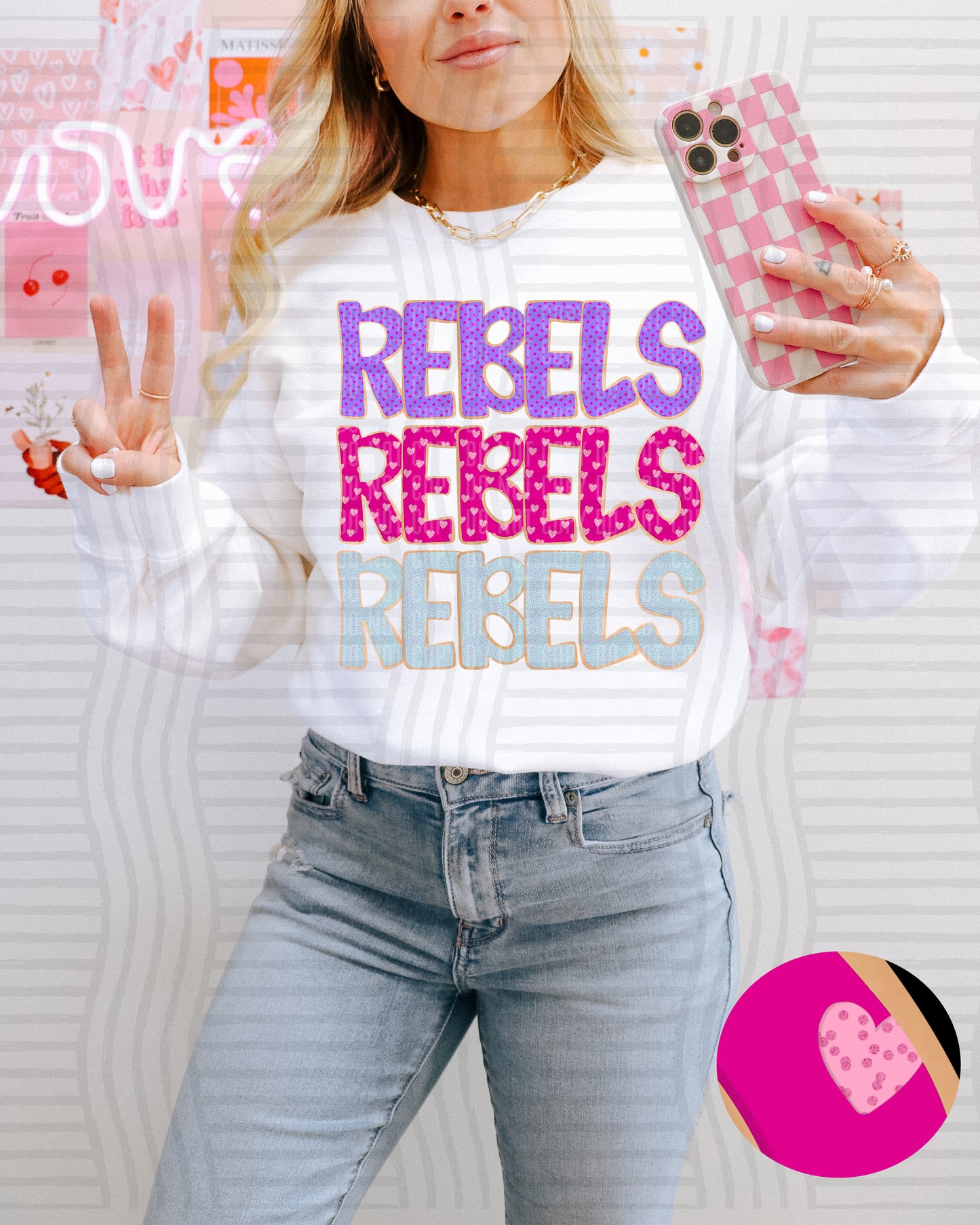 Sugar Cookie Stacked - Custom + Dropdown - 300 dpi Digital Download