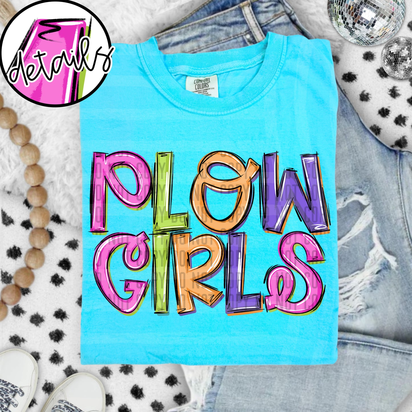 Neon Barbie Stacked - Custom + DROPDOWN - 300 DPI digital download