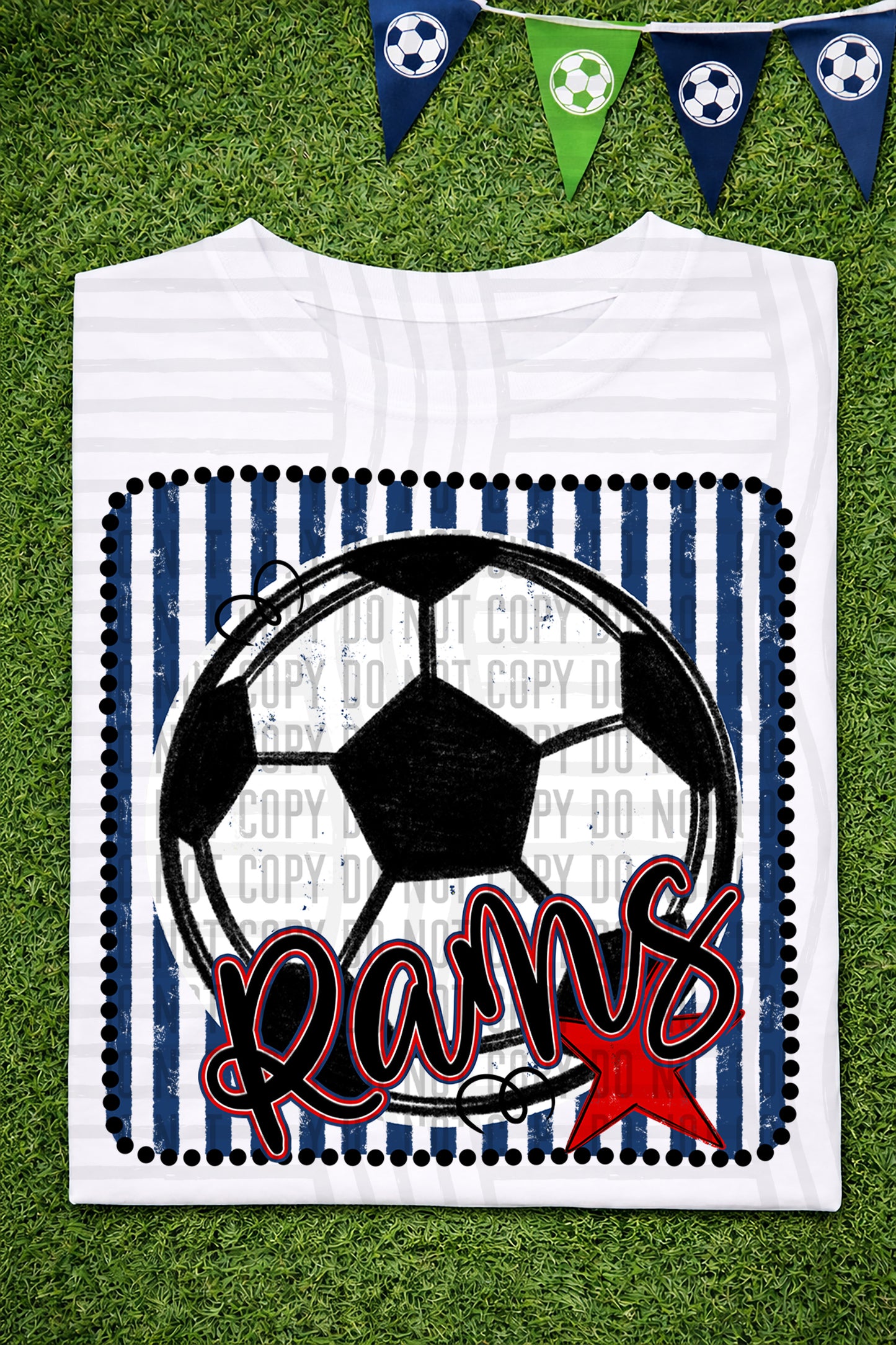 Soccer RWB Framed -  Custom + DROPDOWN - 300 DPI digital download