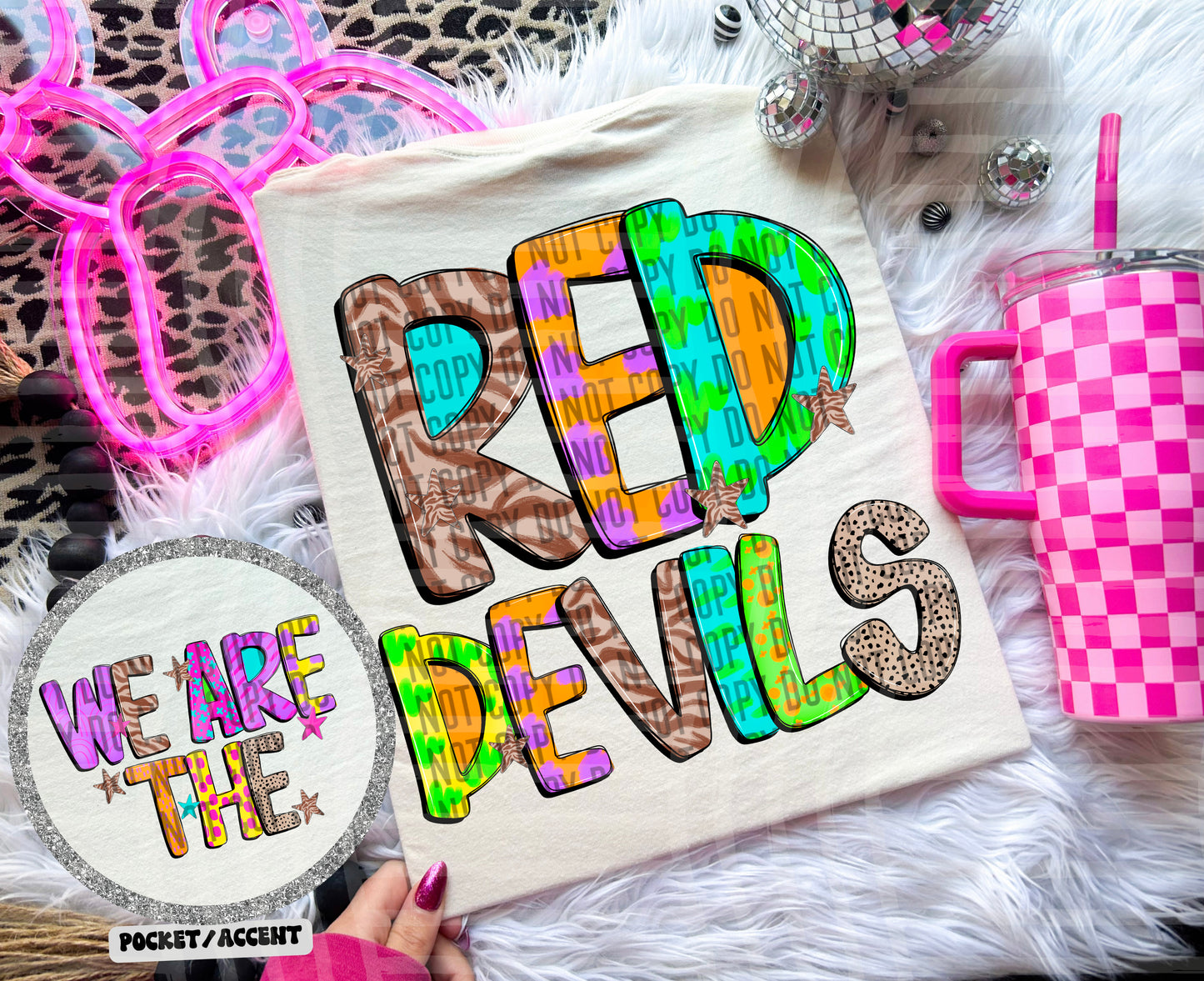 Funky Mix Up - Optional POCKET - Custom + Dropdown  - 300 dpi Digital Download