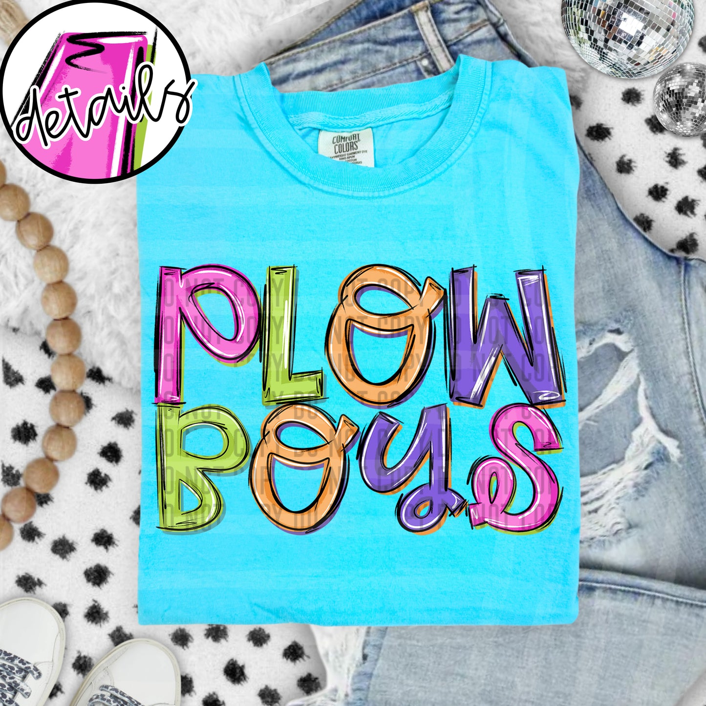 Neon Barbie Stacked - Custom + DROPDOWN - 300 DPI digital download