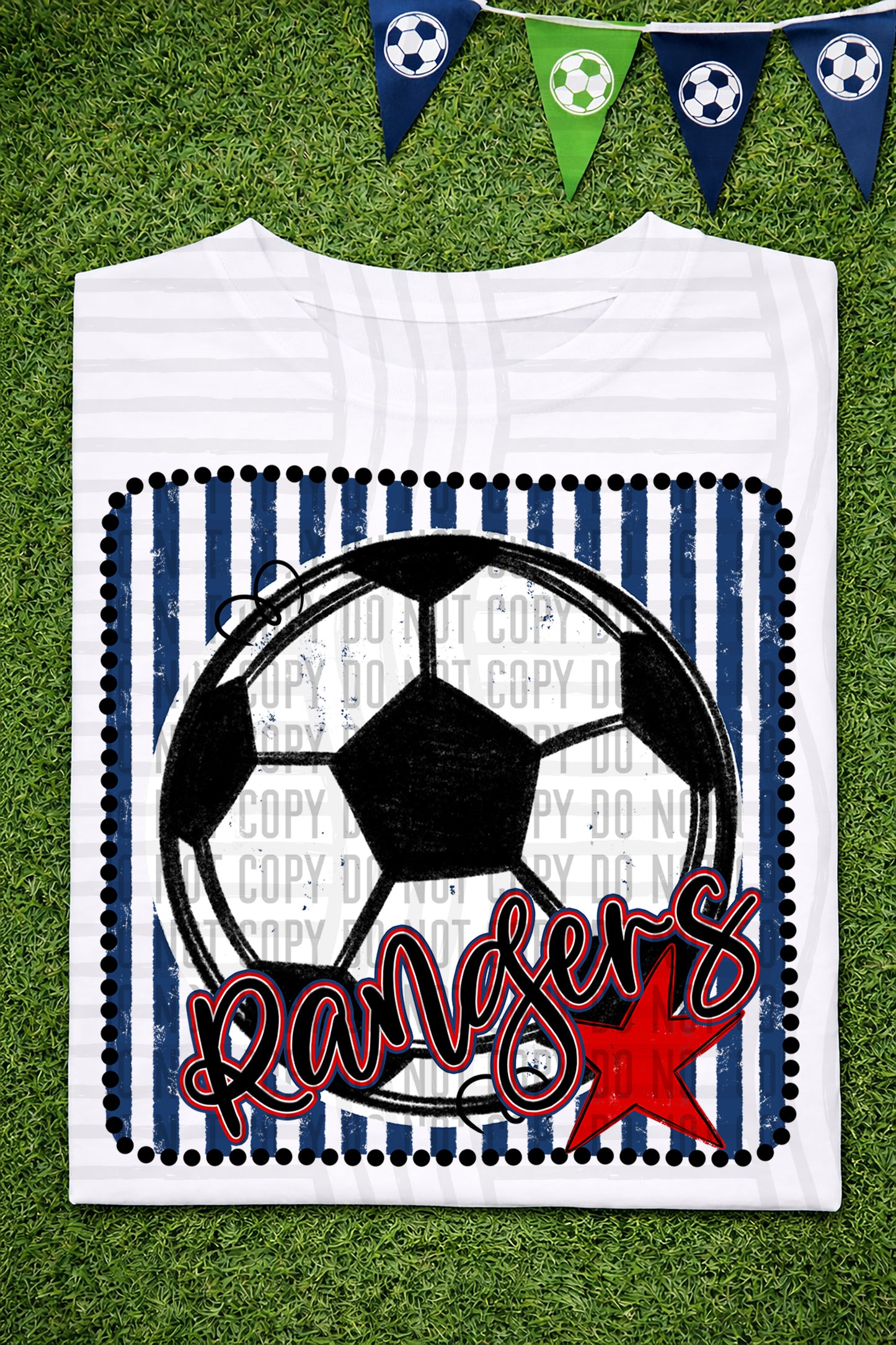 Soccer RWB Framed -  Custom + DROPDOWN - 300 DPI digital download