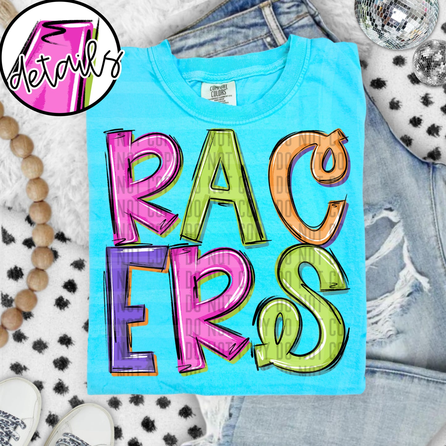 Neon Barbie Stacked - Custom + DROPDOWN - 300 DPI digital download