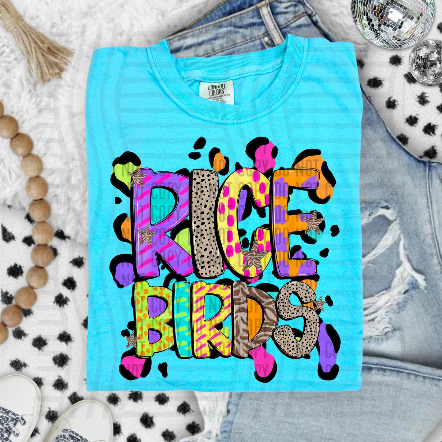 Funky Mix-Up Leopard Spot Mascots - Custom + Dropdown - 300 dpi Digital Download