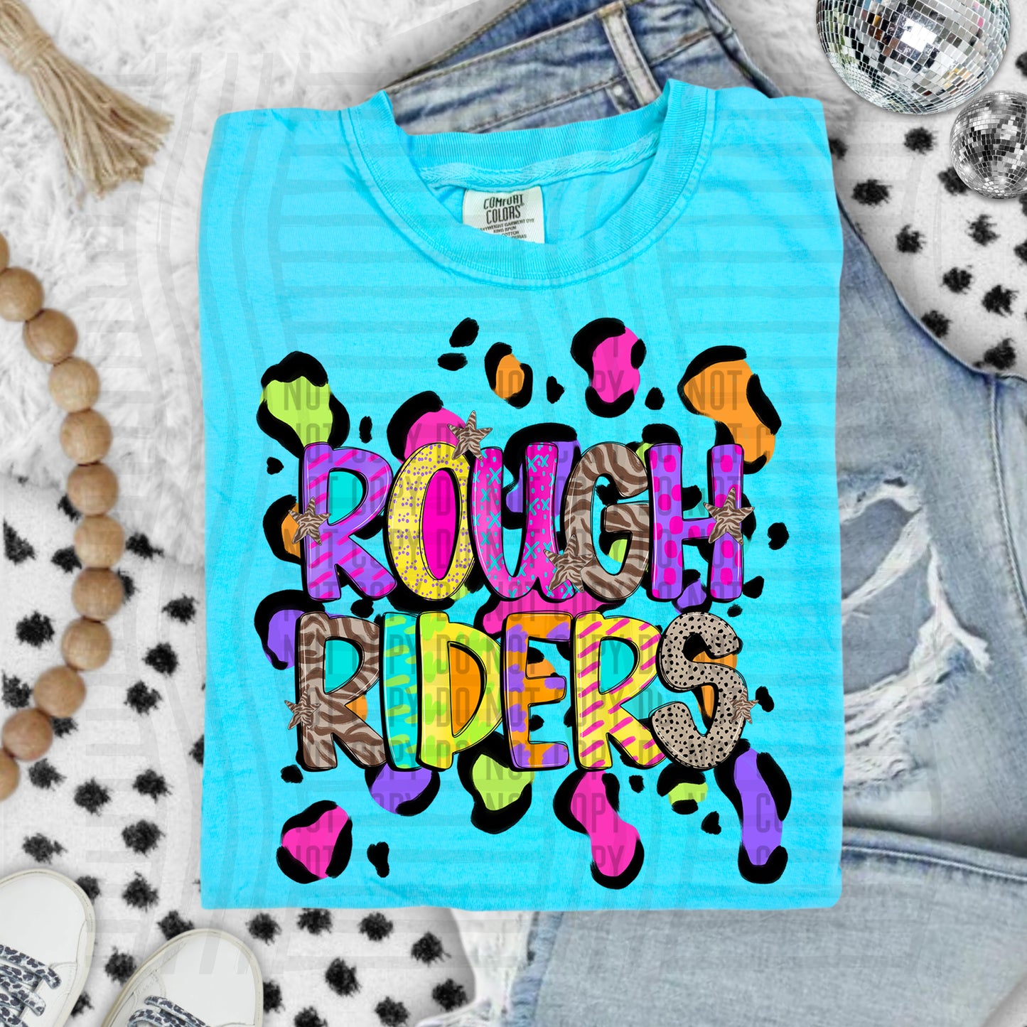 Funky Mix-Up Leopard Spot Mascots - Custom + Dropdown - 300 dpi Digital Download