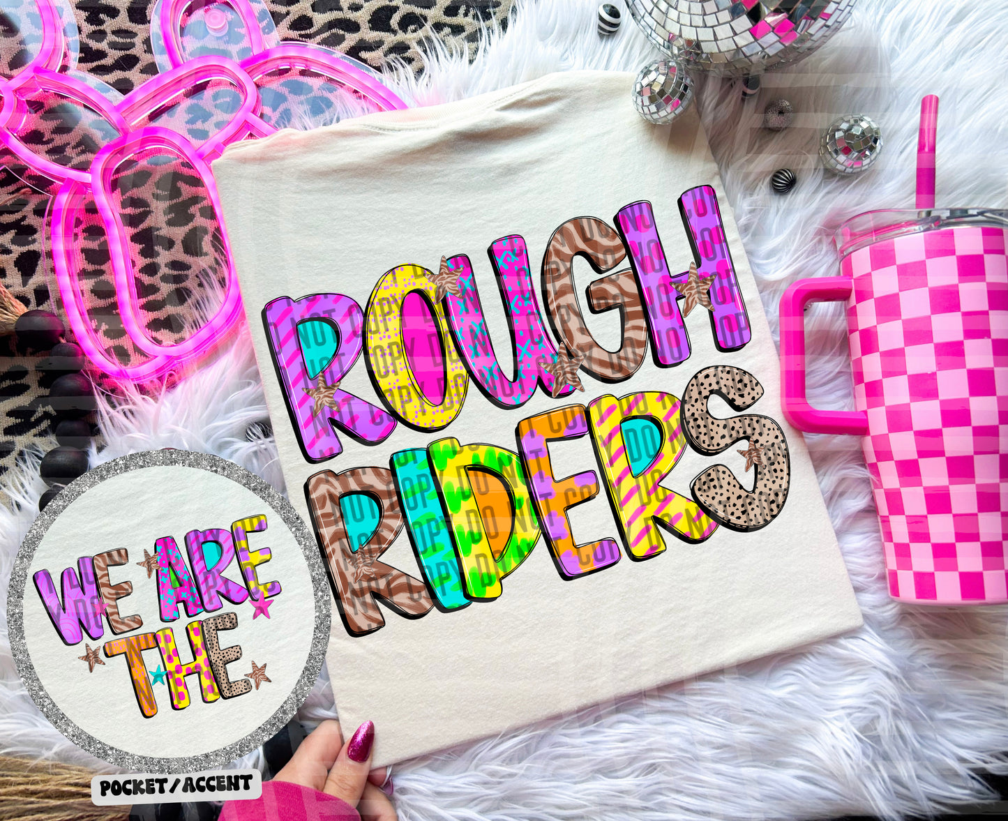 Funky Mix Up - Optional POCKET - Custom + Dropdown  - 300 dpi Digital Download