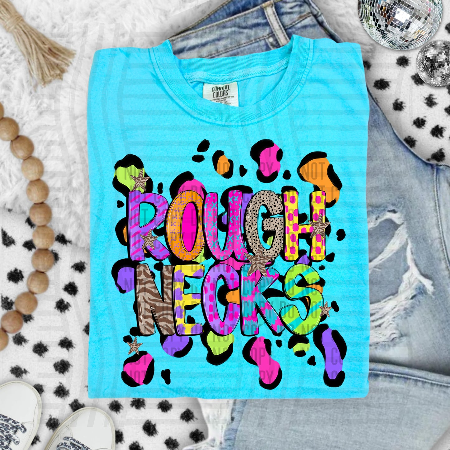 Funky Mix-Up Leopard Spot Mascots - Custom + Dropdown - 300 dpi Digital Download