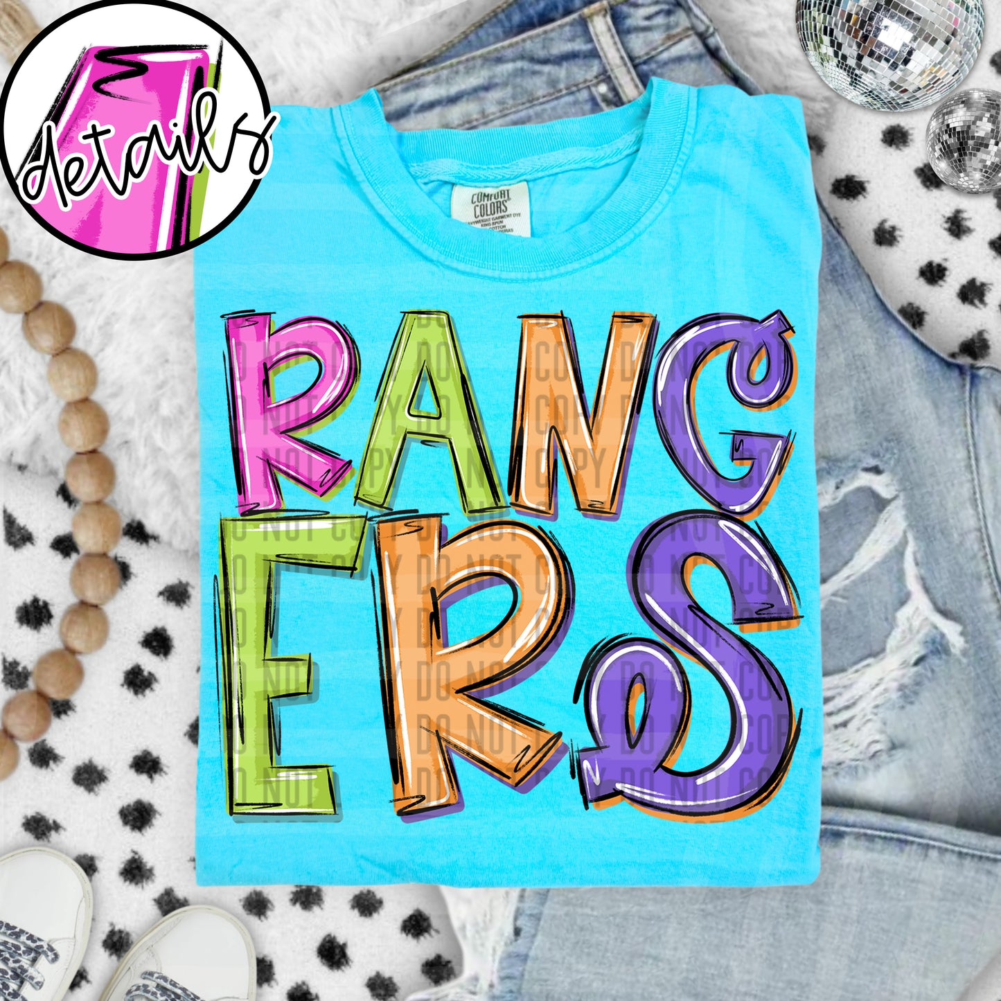 Neon Barbie Stacked - Custom + DROPDOWN - 300 DPI digital download