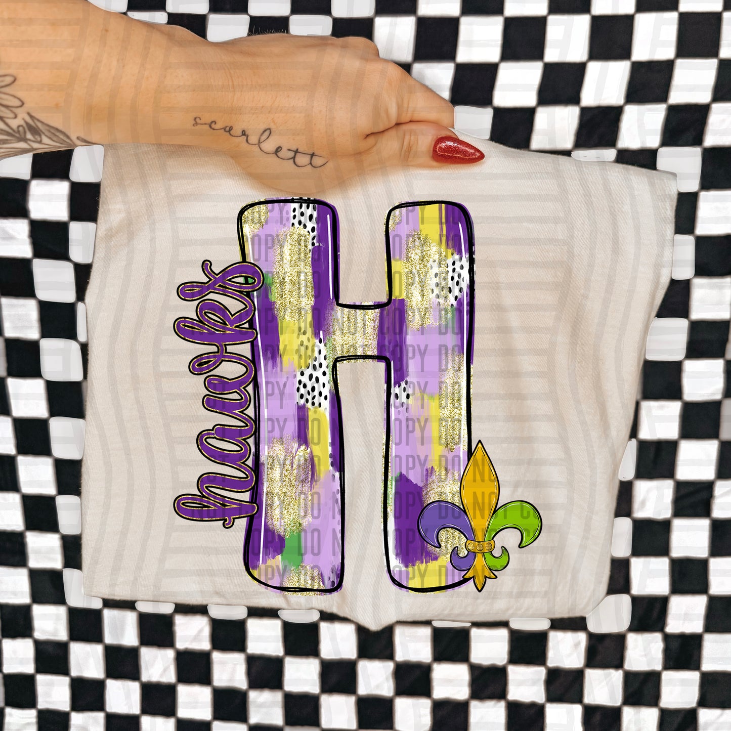 Mardi Mascots Custom + Dropdown  - 300 dpi Digital Download