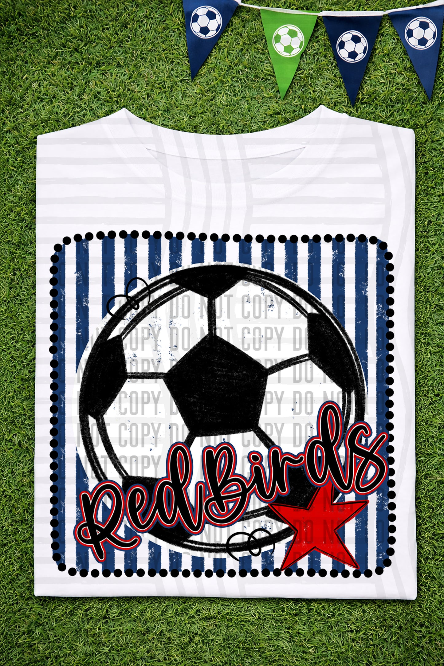 Soccer RWB Framed -  Custom + DROPDOWN - 300 DPI digital download