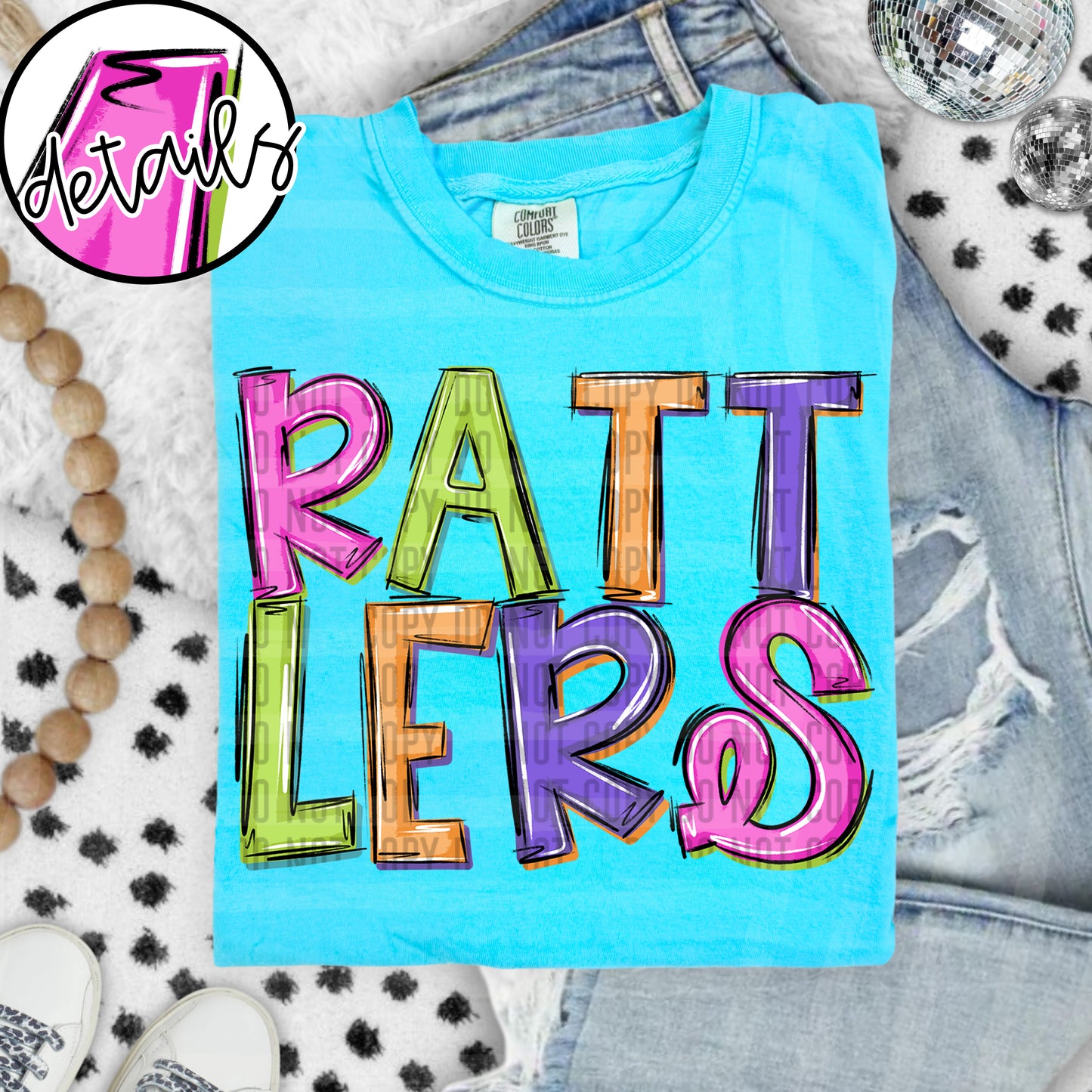 Neon Barbie Stacked - Custom + DROPDOWN - 300 DPI digital download
