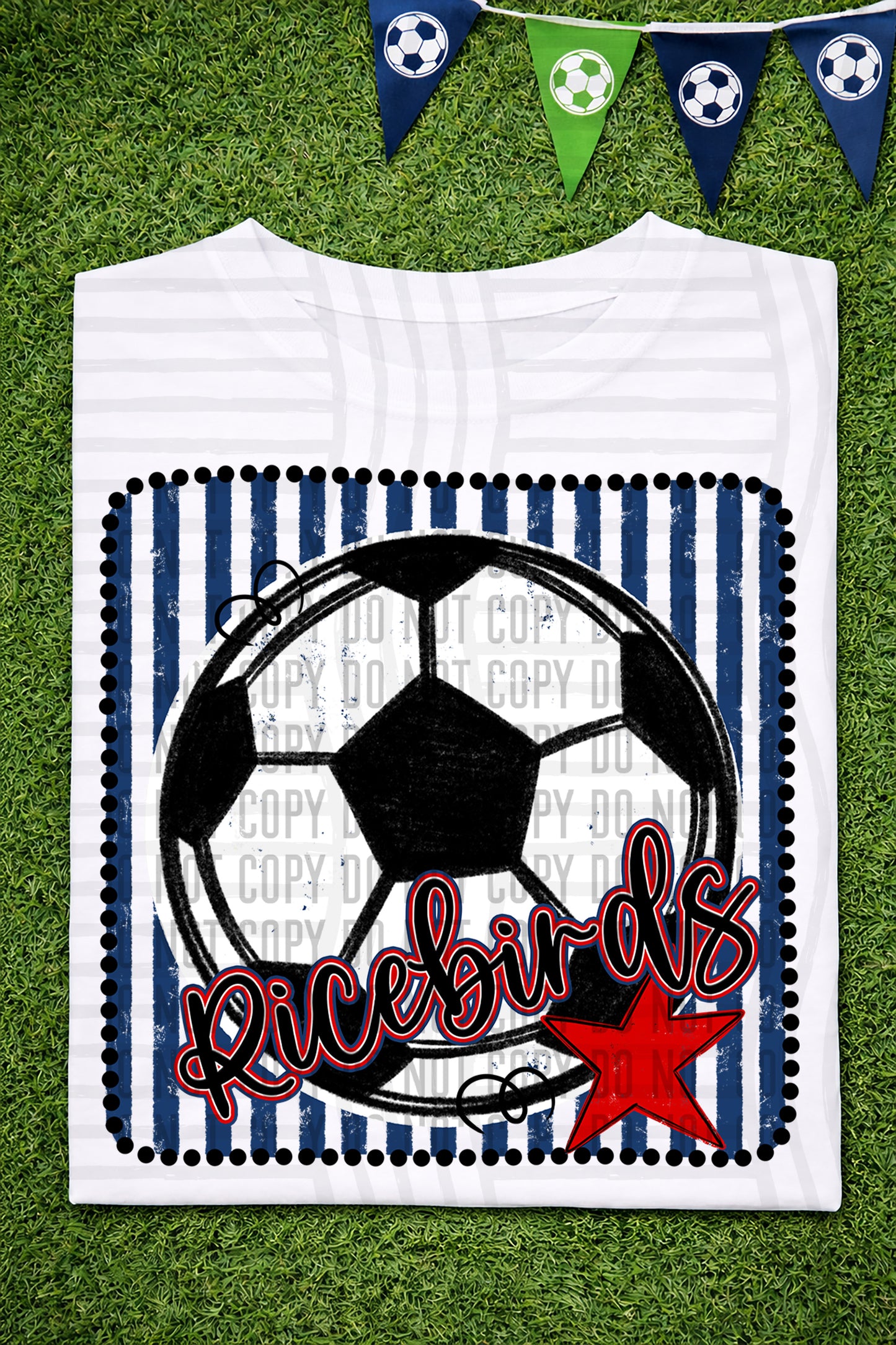 Soccer RWB Framed -  Custom + DROPDOWN - 300 DPI digital download