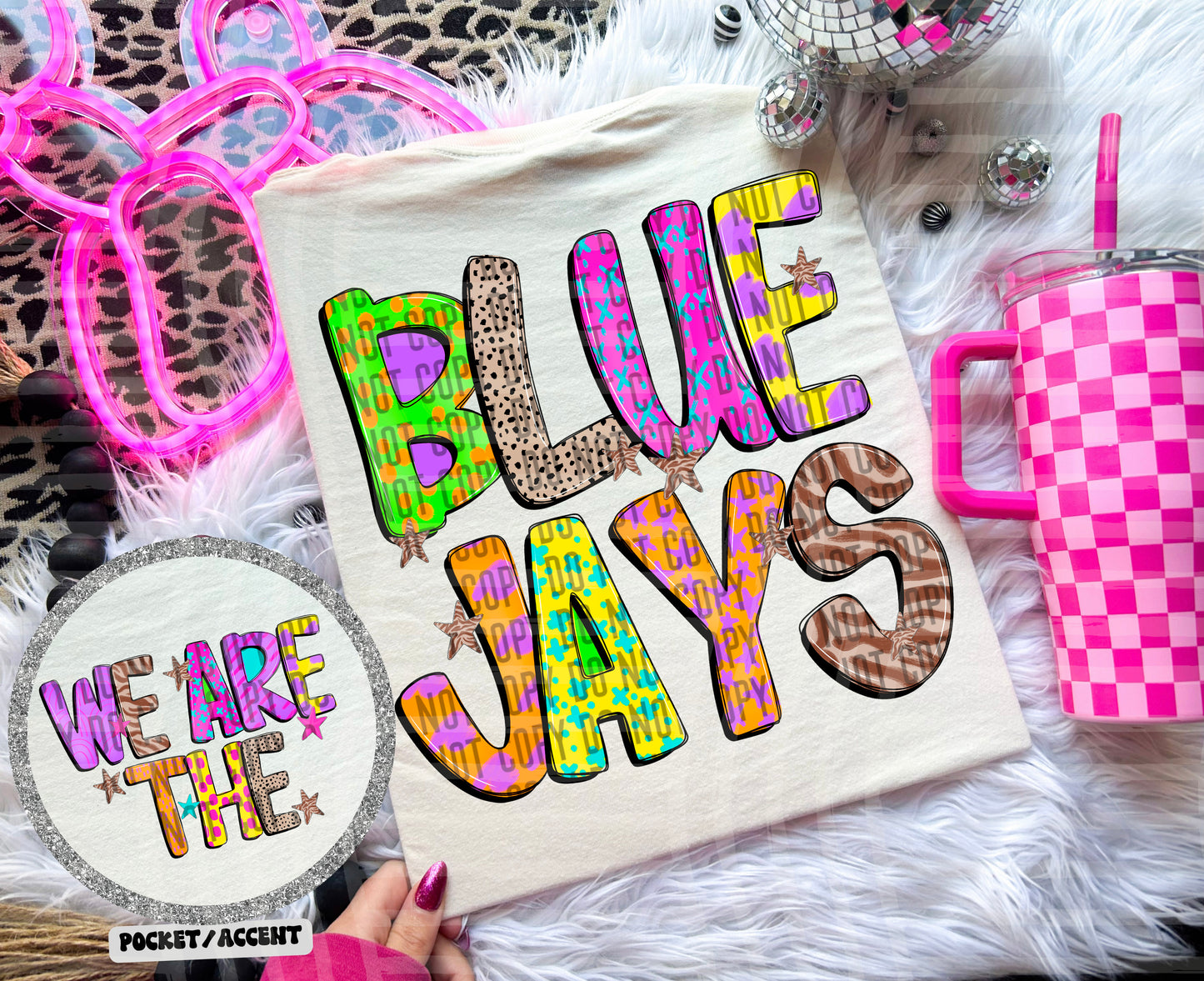 Funky Mix Up - Optional POCKET - Custom + Dropdown  - 300 dpi Digital Download