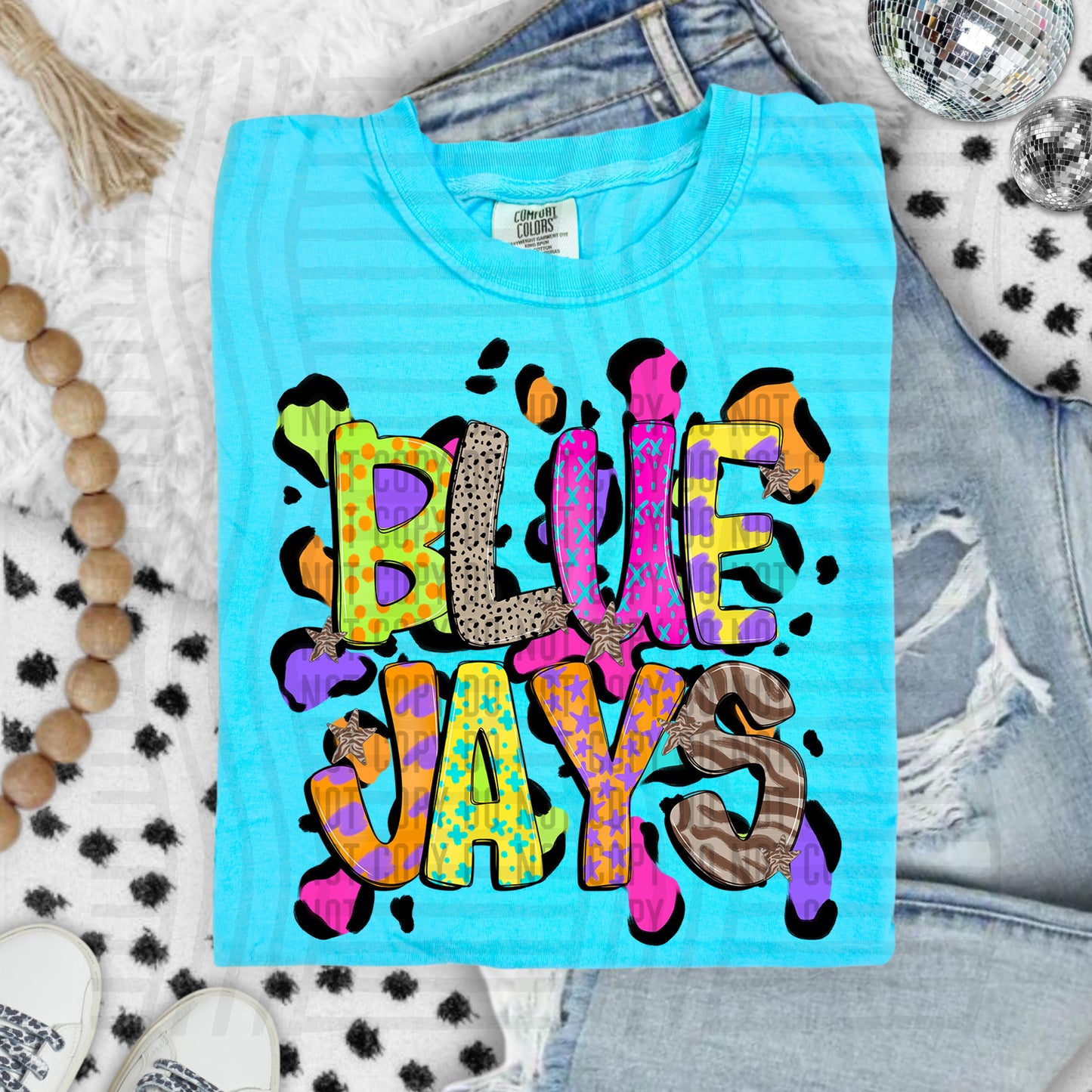 Funky Mix-Up Leopard Spot Mascots - Custom + Dropdown - 300 dpi Digital Download