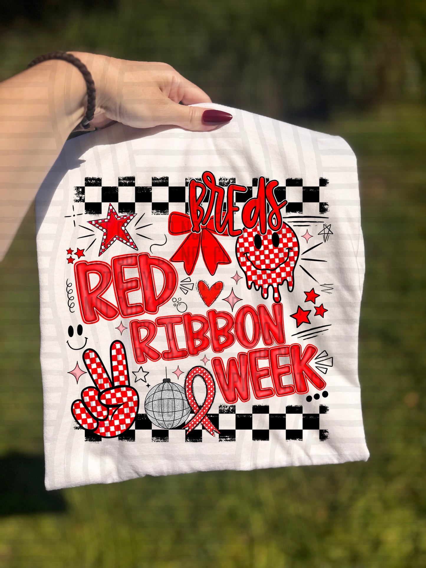 RED RIBBON WEEK - 300 dpi Digital Download