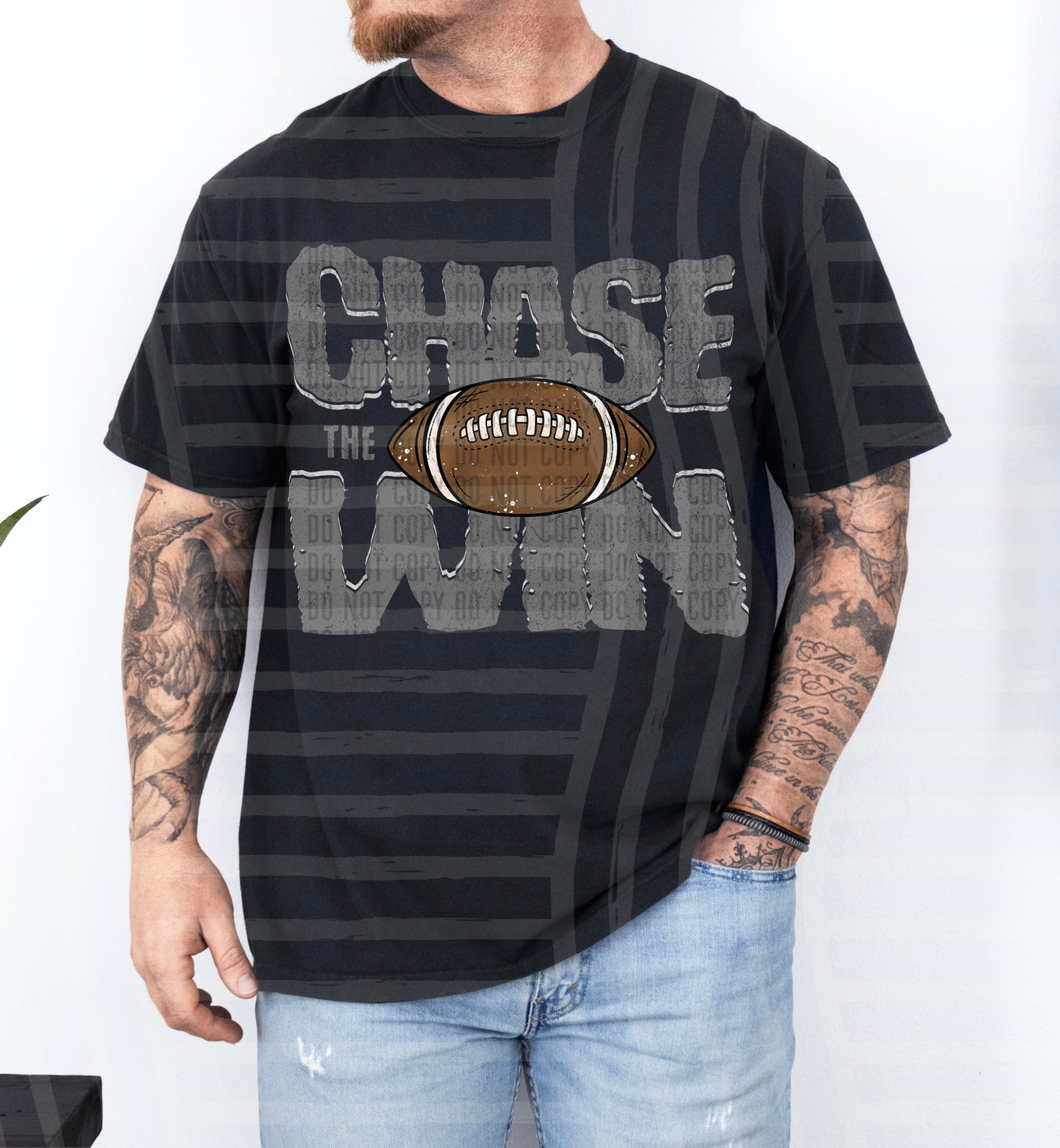Chase the Win FOOTBALL - Color Dropdown Digital Download 300DPI PNG FILE
