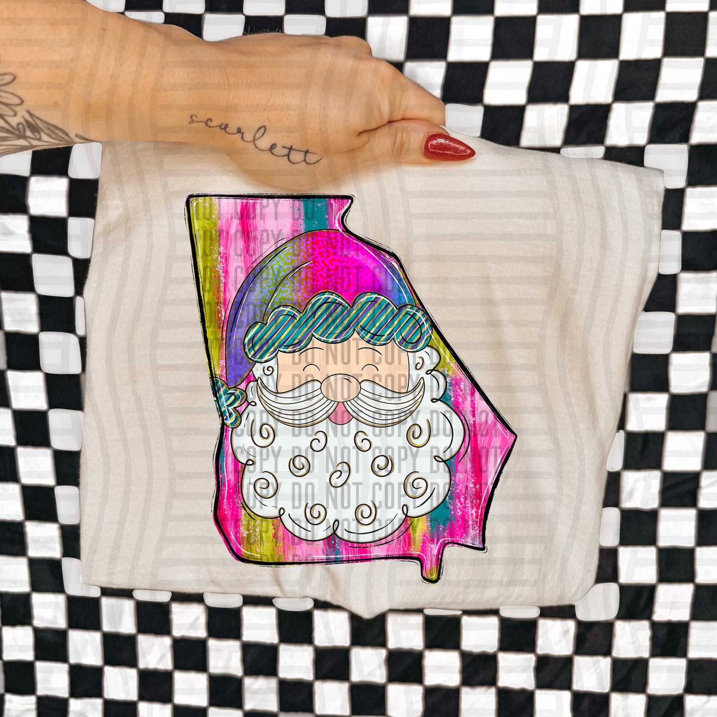 PICK A STATE - SANTA STATES - Digital download 300DPI PNG FILE