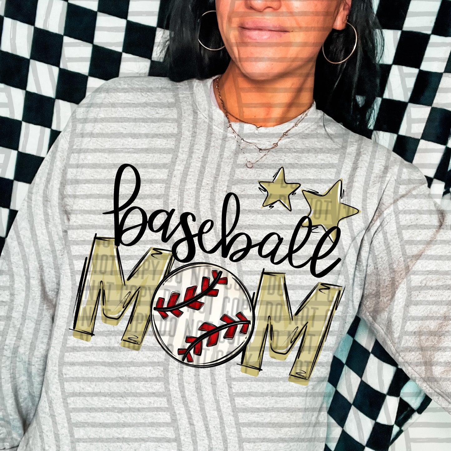 Baseball Mom - Color Dropdown Digital Download 300DPI PNG FILE