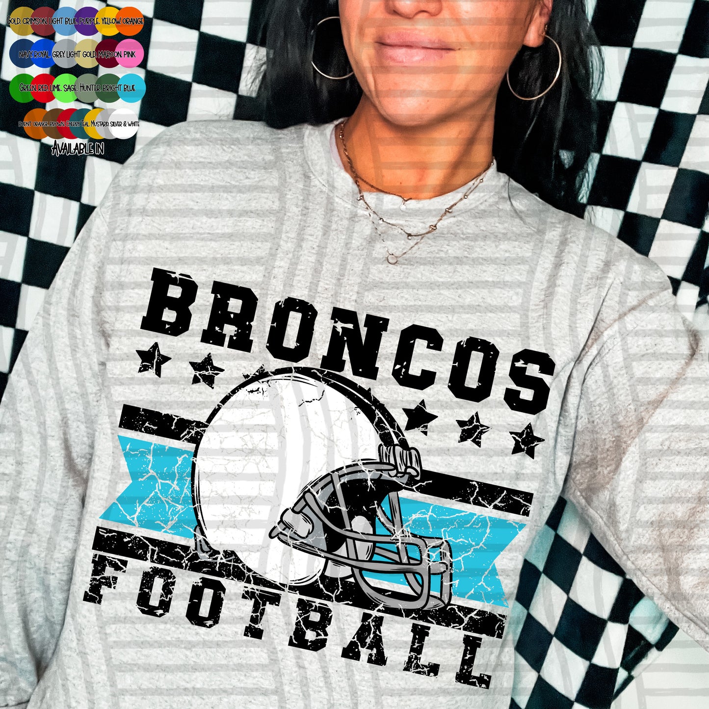 Football Helmets distressed COLORS CC 2608-0017 (CUSTOM) -  Digital Download 300DPI PNG FILE