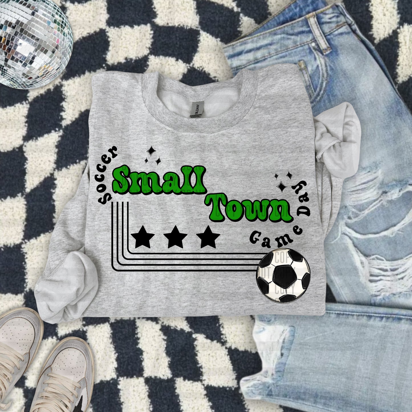 SOCCER - Small town - Color Dropdown Digital Download 300DPI PNG FILE