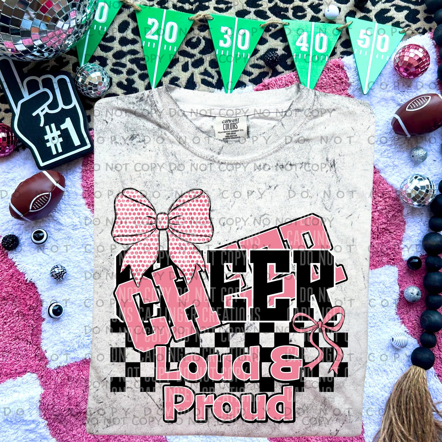 Cheer loud & proud - Color Dropdown Digital Download 300DPI PNG FILE