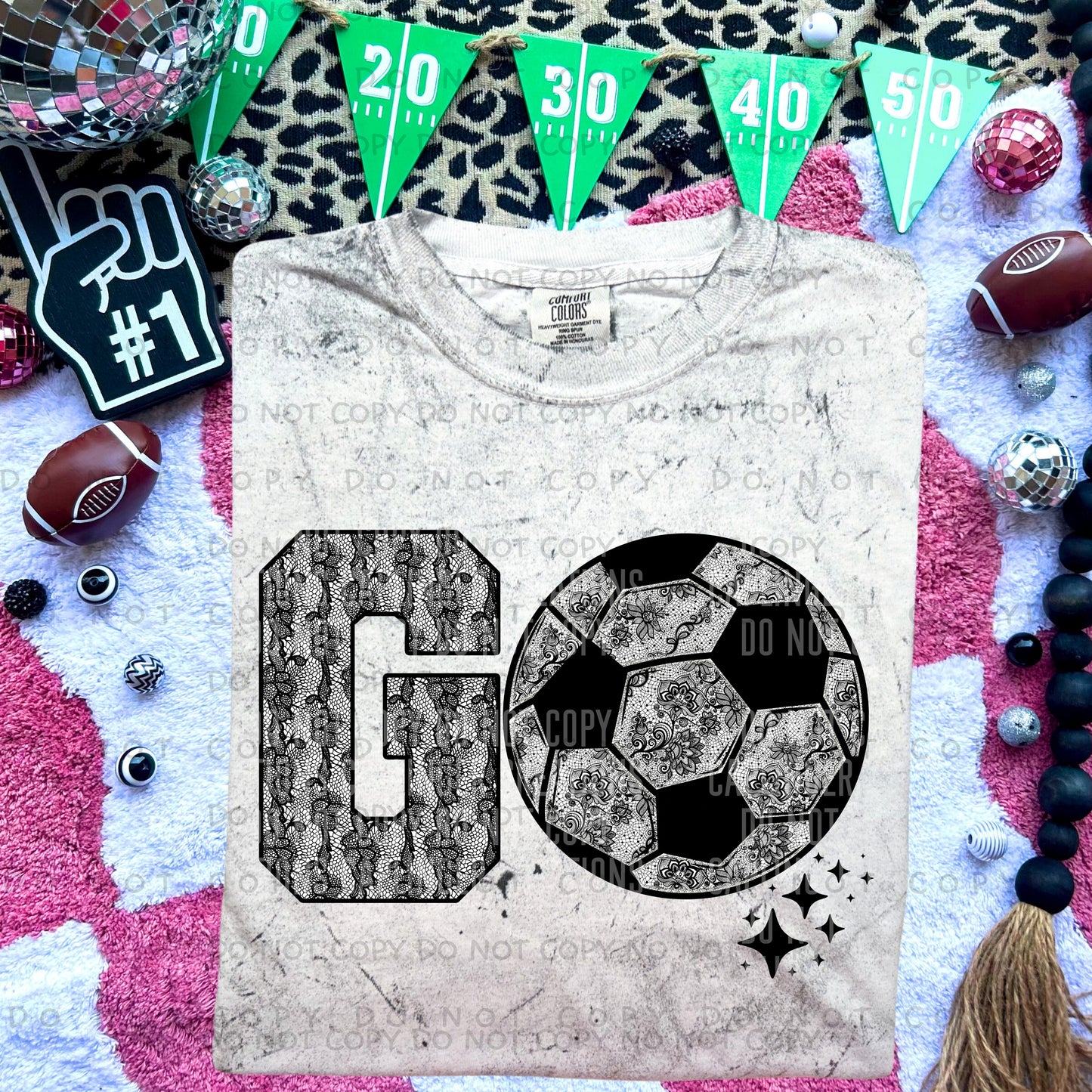 GO sports ball faux Lace - Choose Sports Ball AND BOW OR NO BOW - Digital Download 300DPI PNG FILE