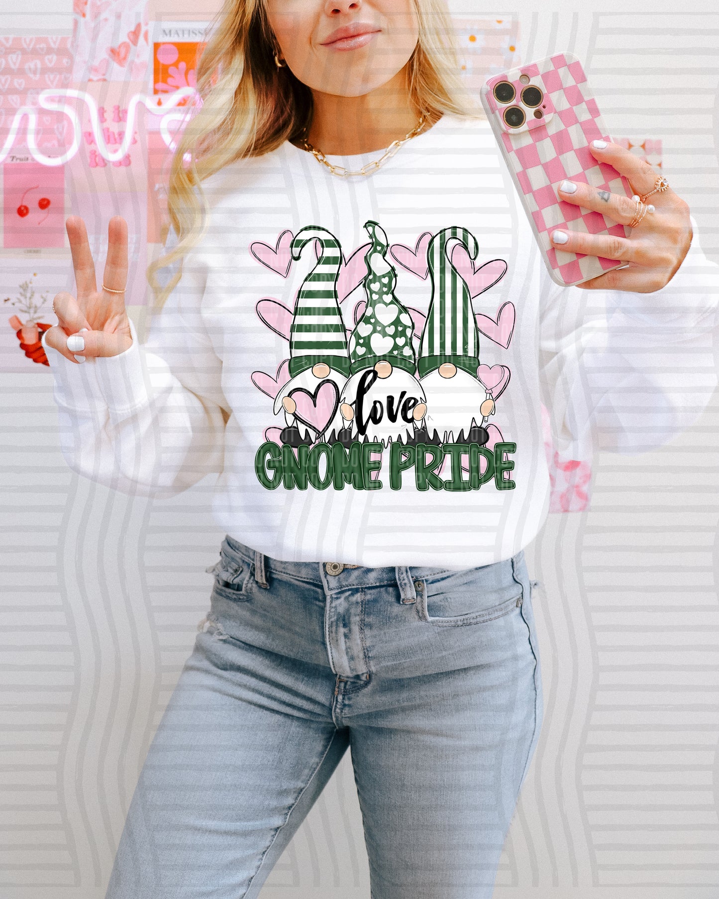 Vday Gnomes Pride - Color Dropdown Digital Download 300DPI PNG FILE