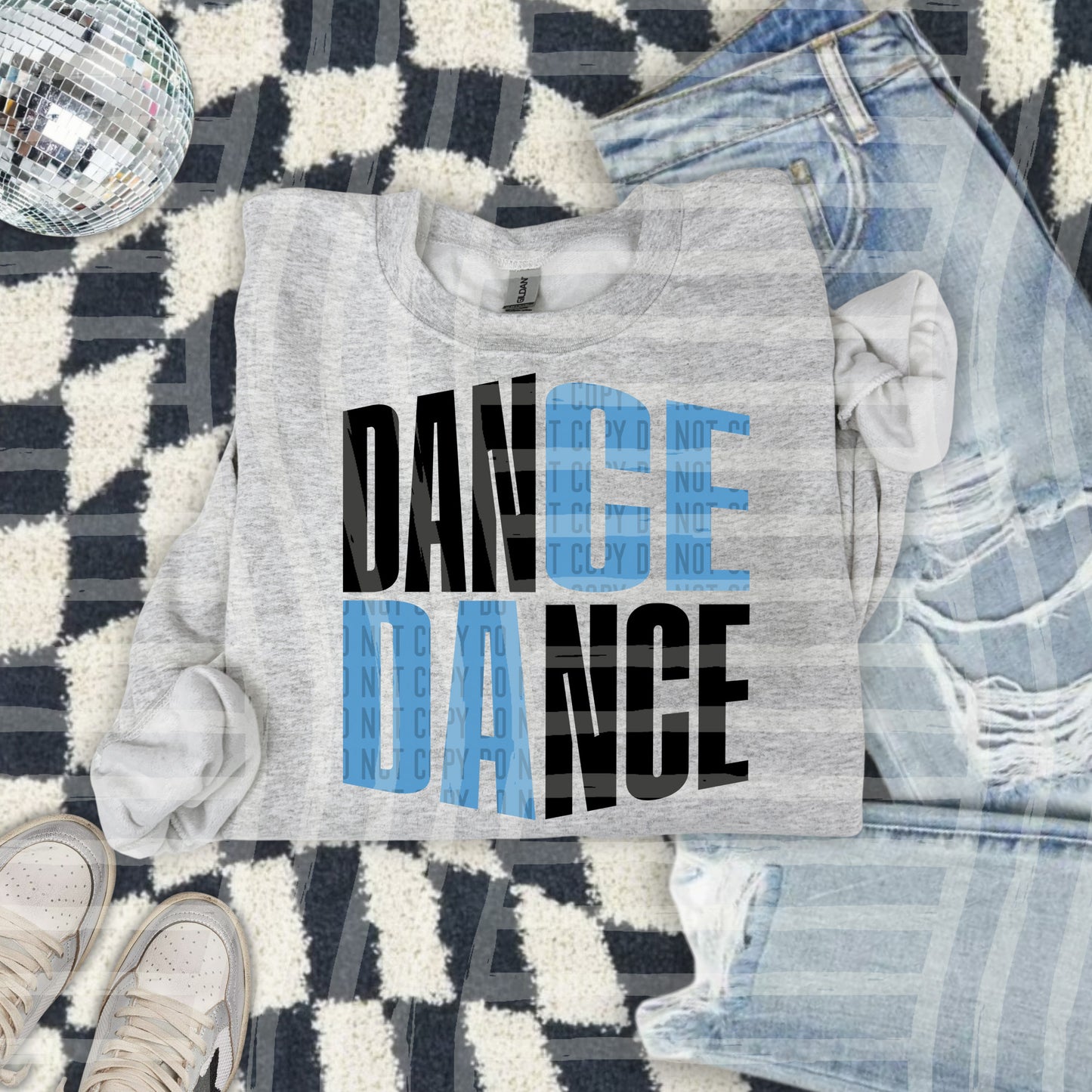 DANCE word art - Color Dropdown Digital Download 300DPI PNG FILE