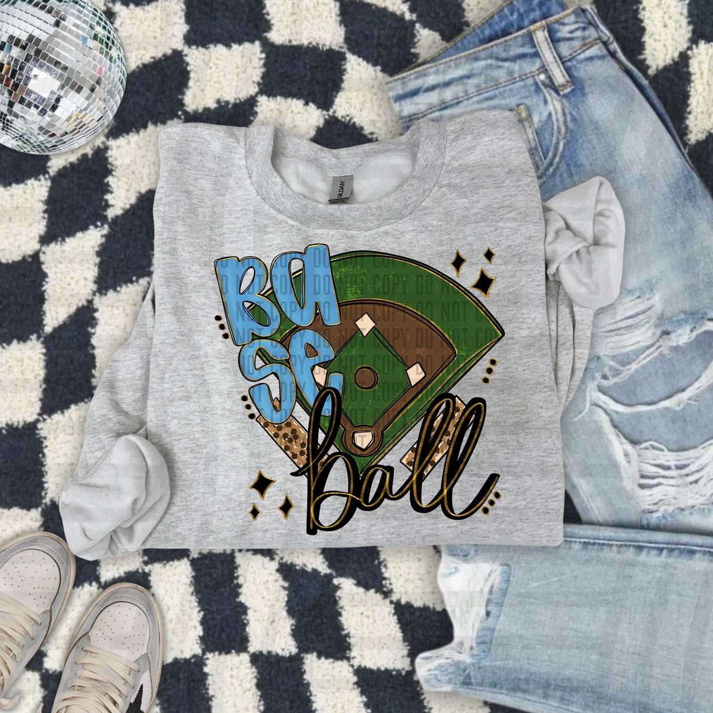 Baseball Field -Color Dropdown Digital Download 300DPI PNG FILE