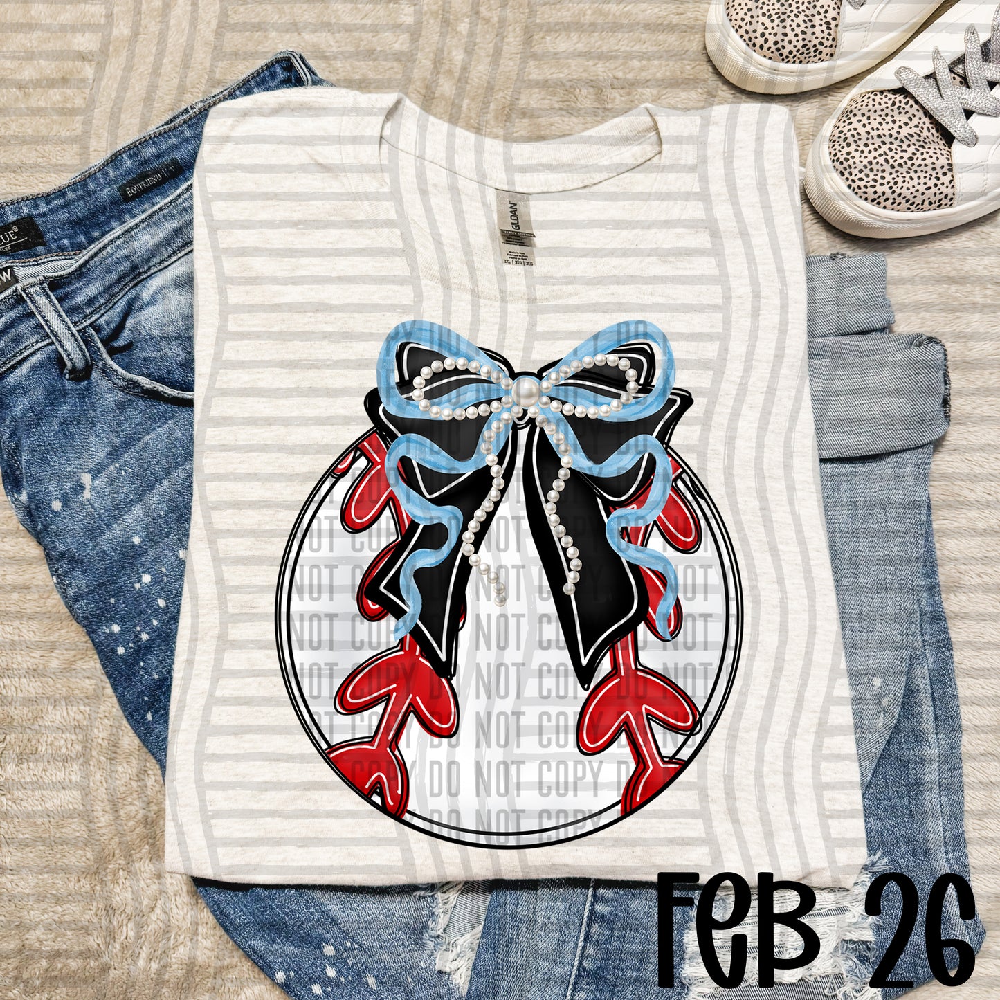 Baseball Bows with Pearls  - Color Dropdown Digital Download 300DPI PNG FILE
