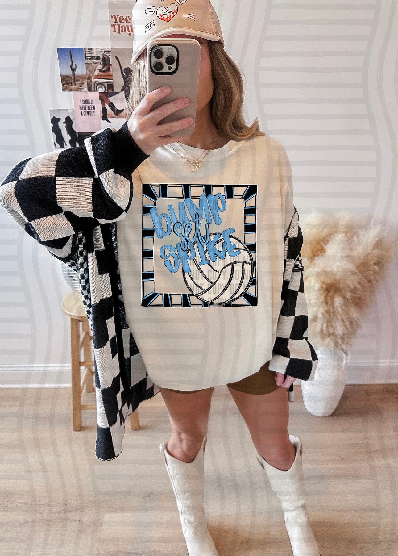 Bump, Set, Spike - Volleyball - Color Dropdown Digital Download 300DPI PNG FILE