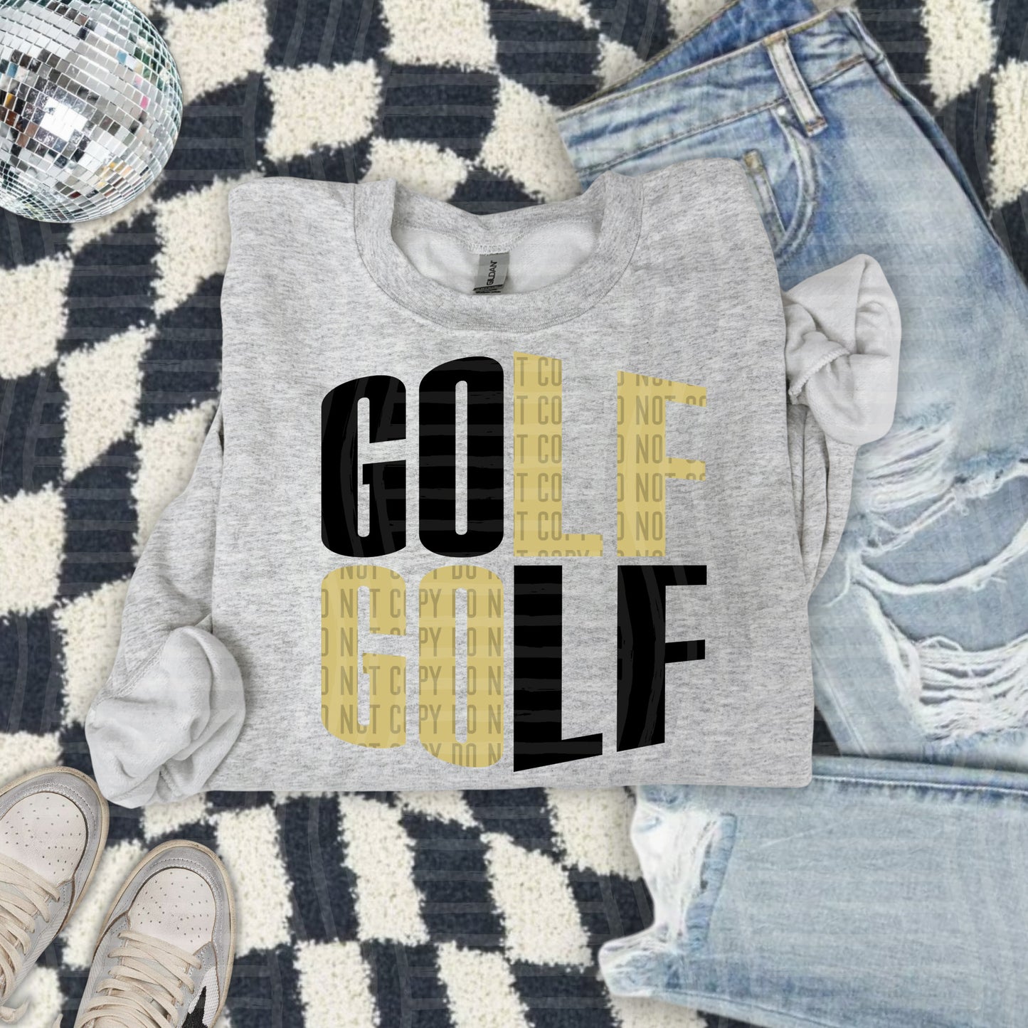 GOLF word art - Color Dropdown Digital Download 300DPI PNG FILE