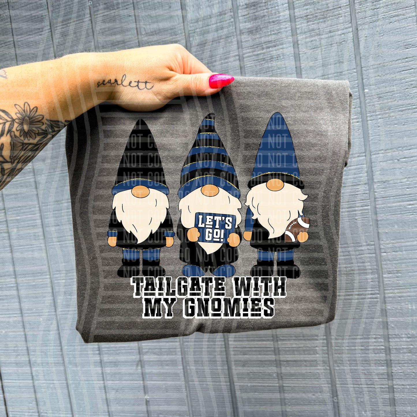 Tailgate with my gnomies - Color Dropdown Digital Download 300DPI PNG FILE