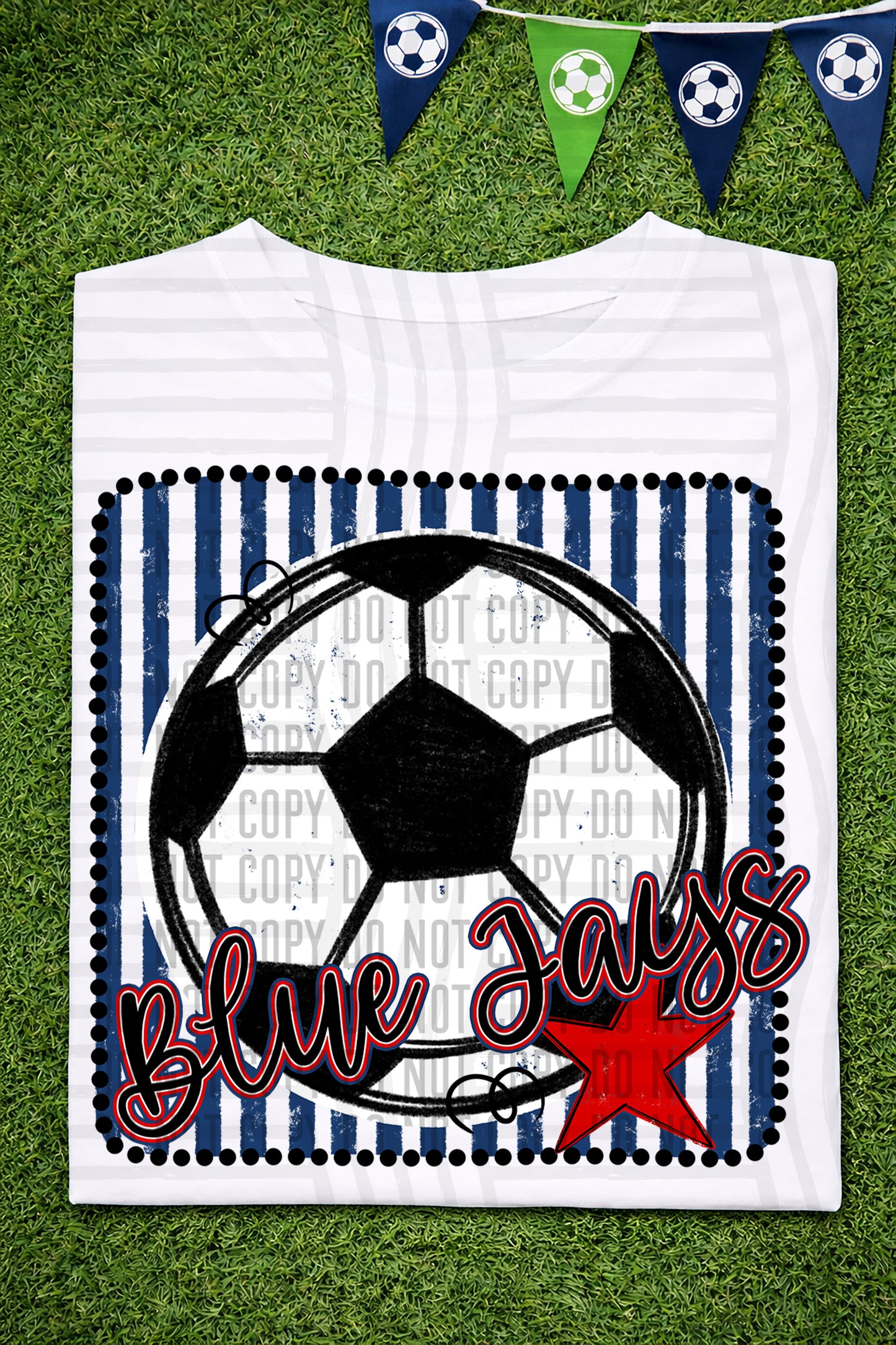 Soccer RWB Framed -  Custom + DROPDOWN - 300 DPI digital download