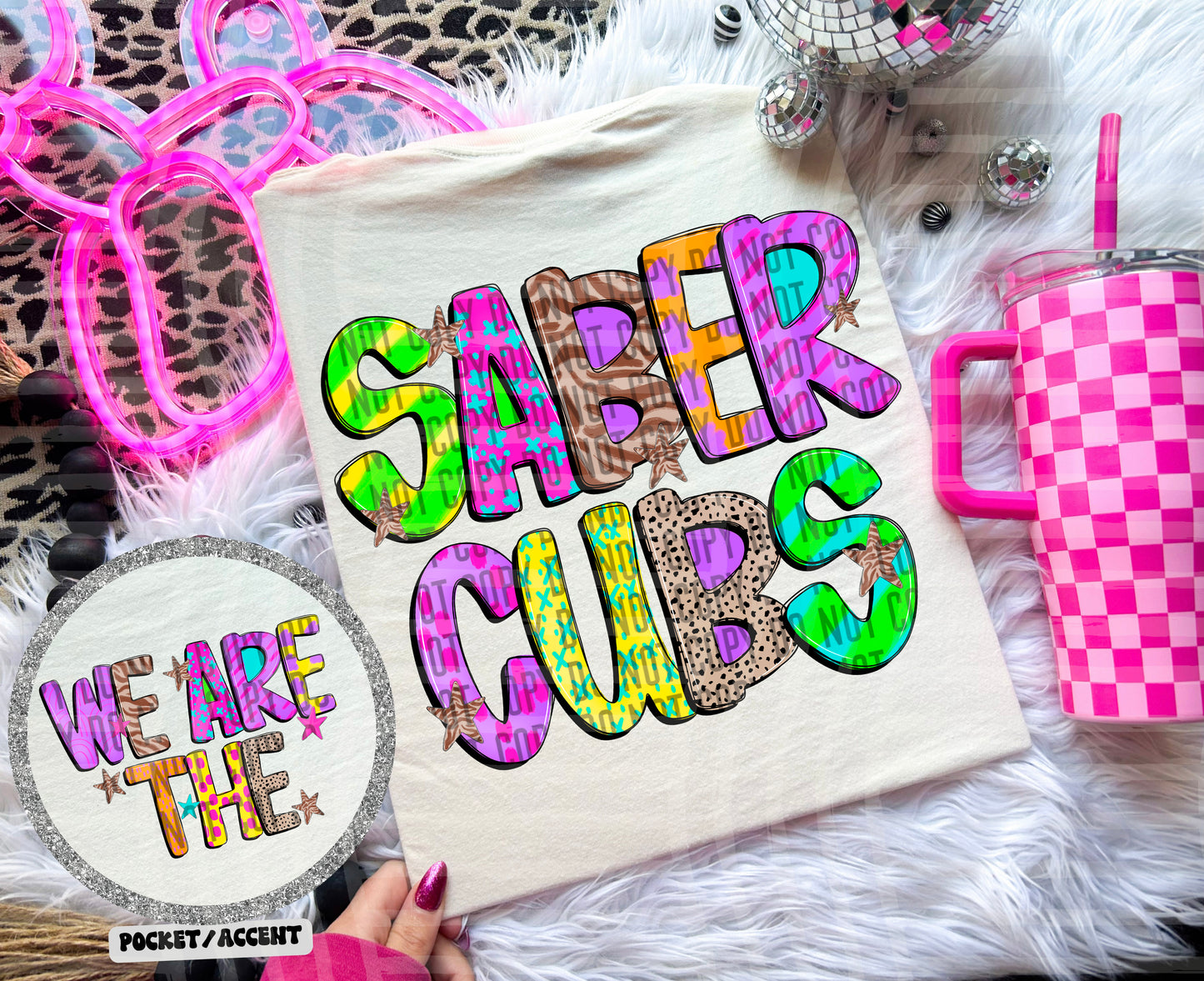 Funky Mix Up - Optional POCKET - Custom + Dropdown  - 300 dpi Digital Download