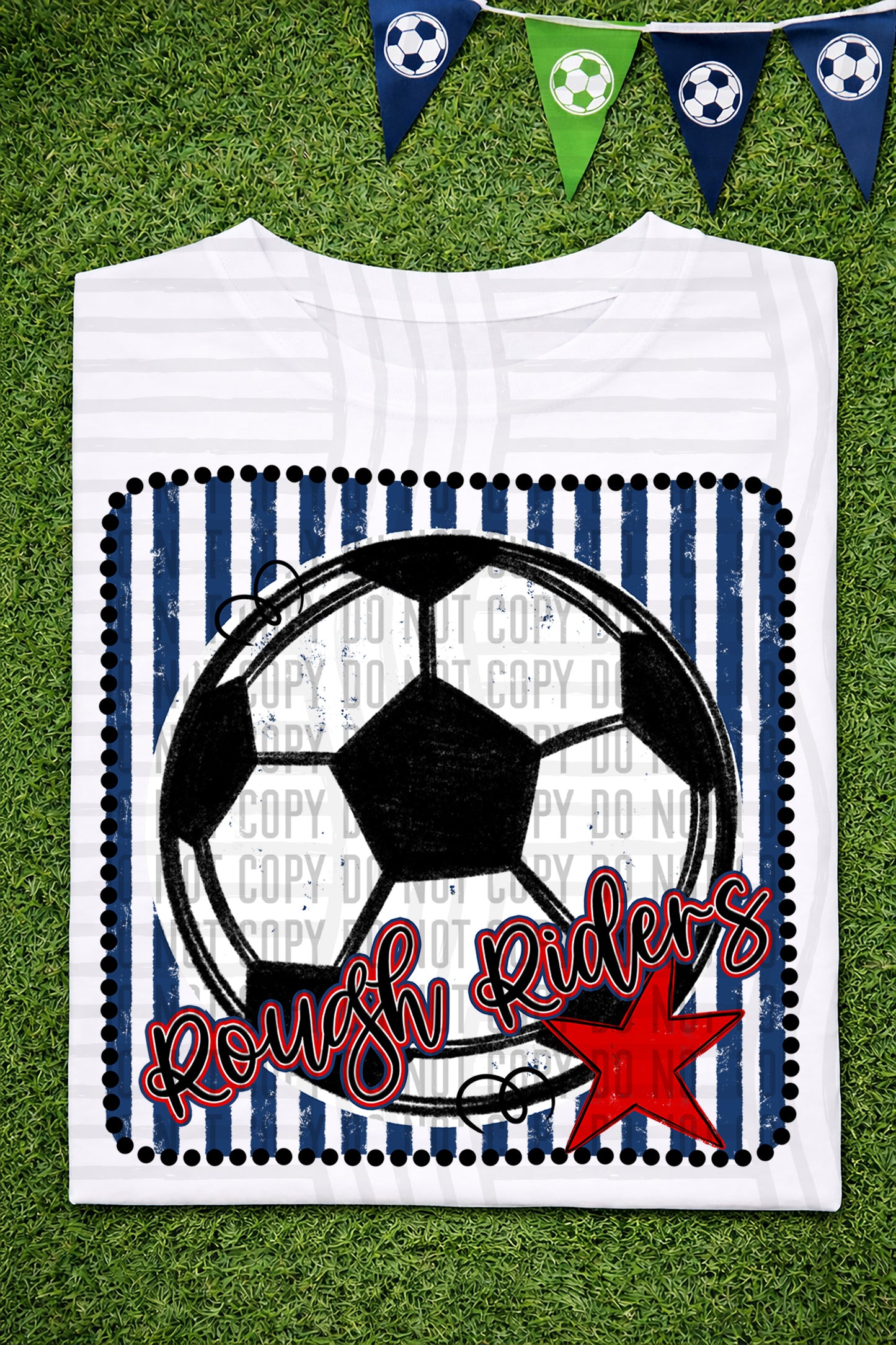 Soccer RWB Framed -  Custom + DROPDOWN - 300 DPI digital download