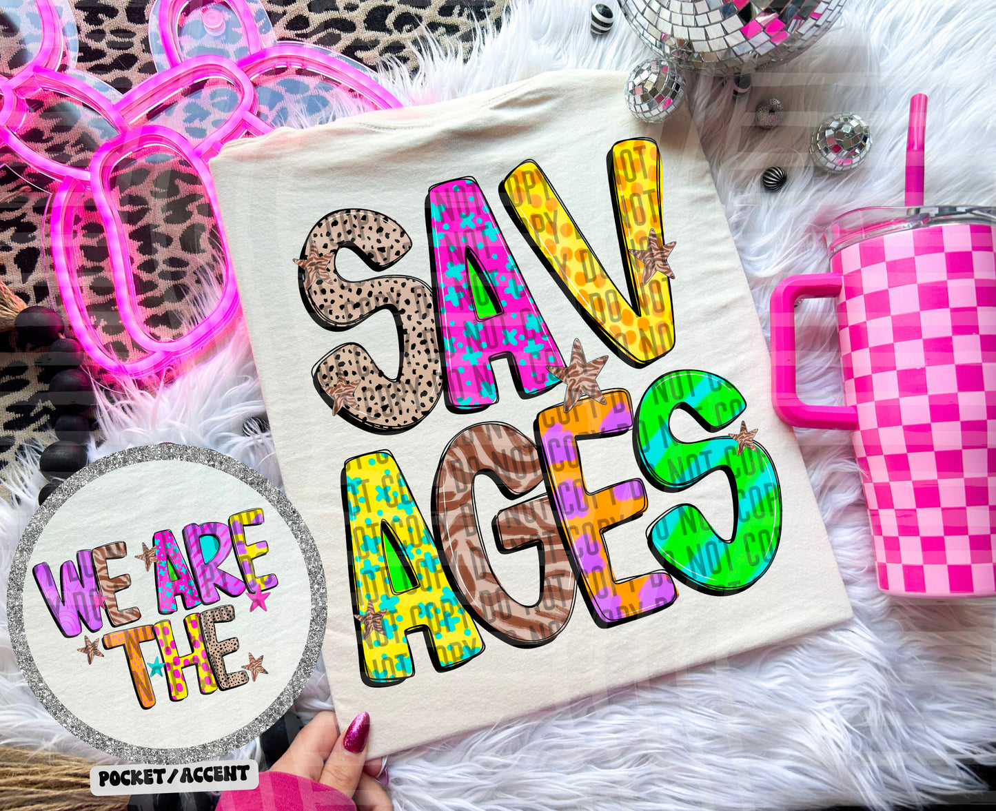 Funky Mix Up - Optional POCKET - Custom + Dropdown  - 300 dpi Digital Download