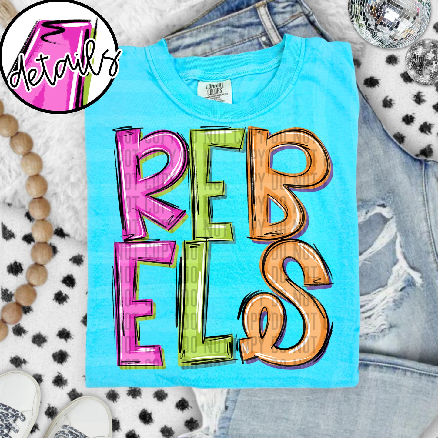 Neon Barbie Stacked - Custom + DROPDOWN - 300 DPI digital download