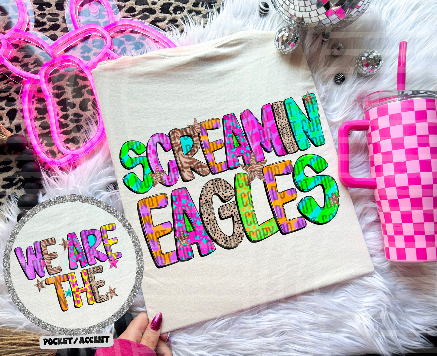 Funky Mix Up - Optional POCKET - Custom + Dropdown  - 300 dpi Digital Download