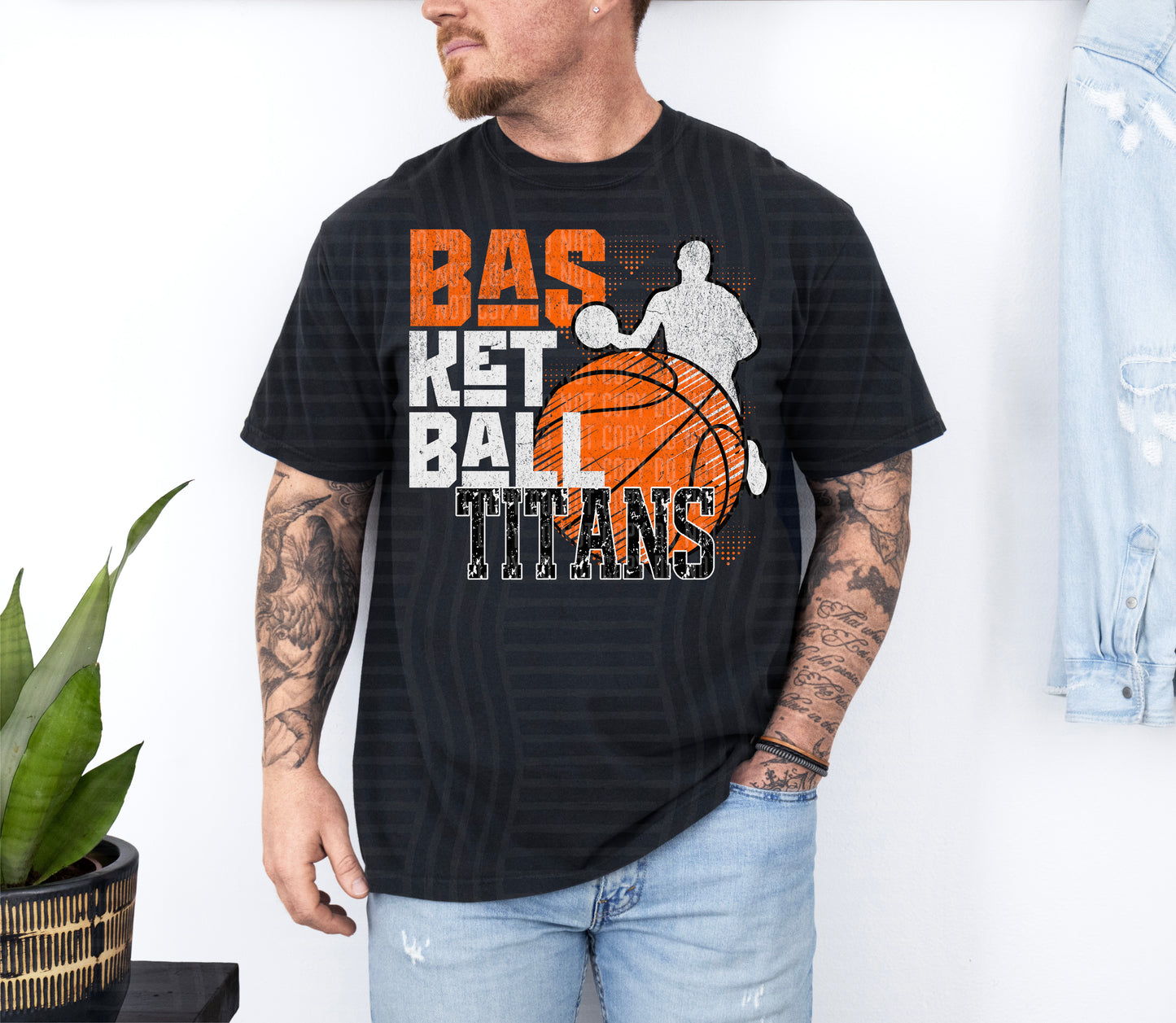 BASKETBALL GRUNGE MASCOTS - 300 dpi Digital Download