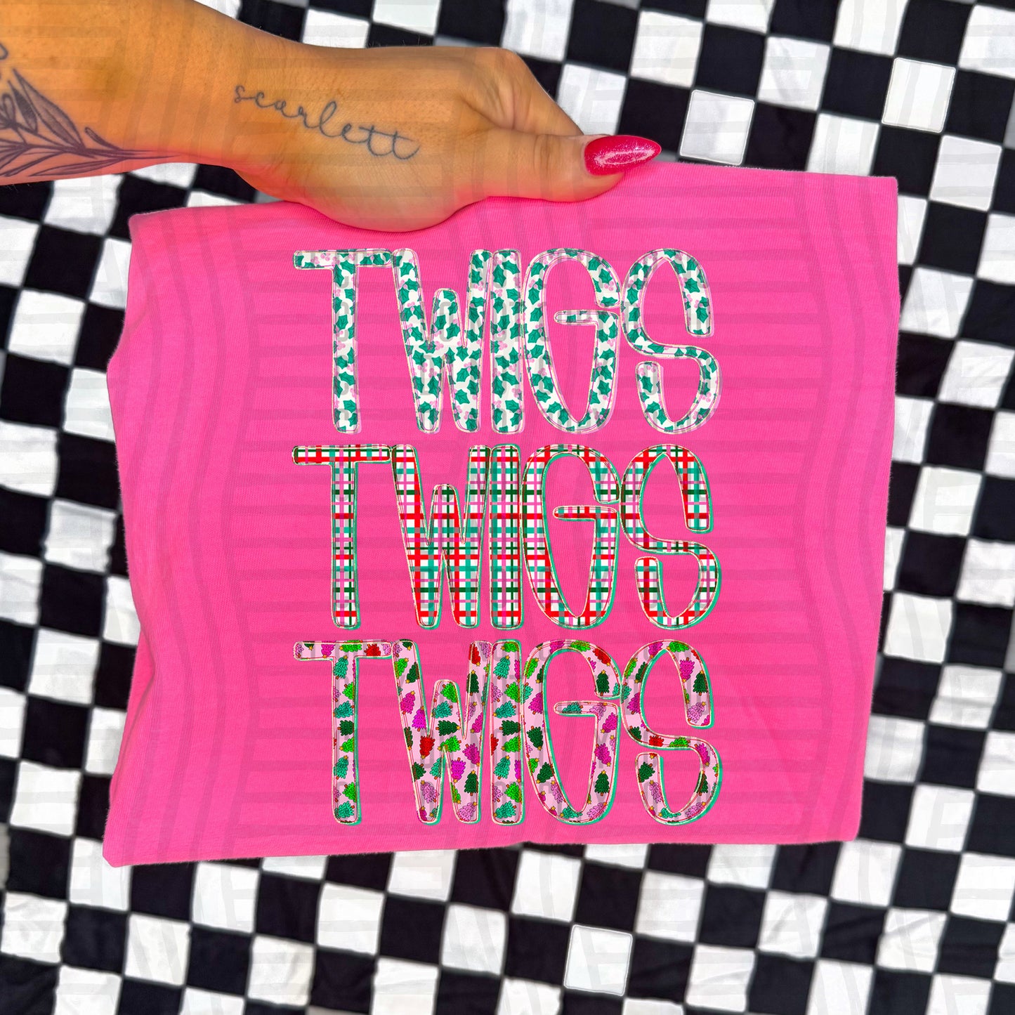 Twinkle Tinsel stacked - Dropdown - 300 DPI Digital download