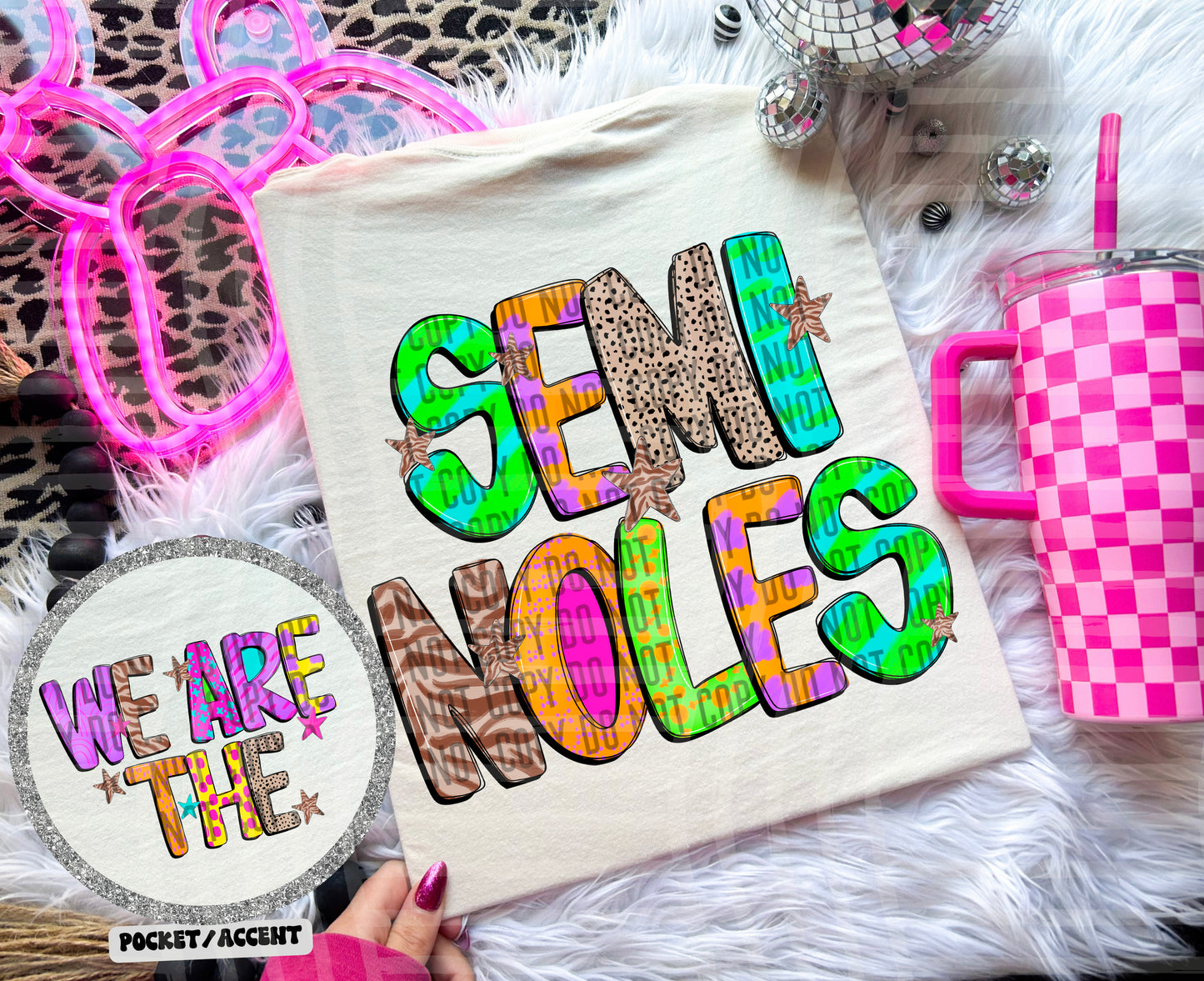 Funky Mix Up - Optional POCKET - Custom + Dropdown  - 300 dpi Digital Download