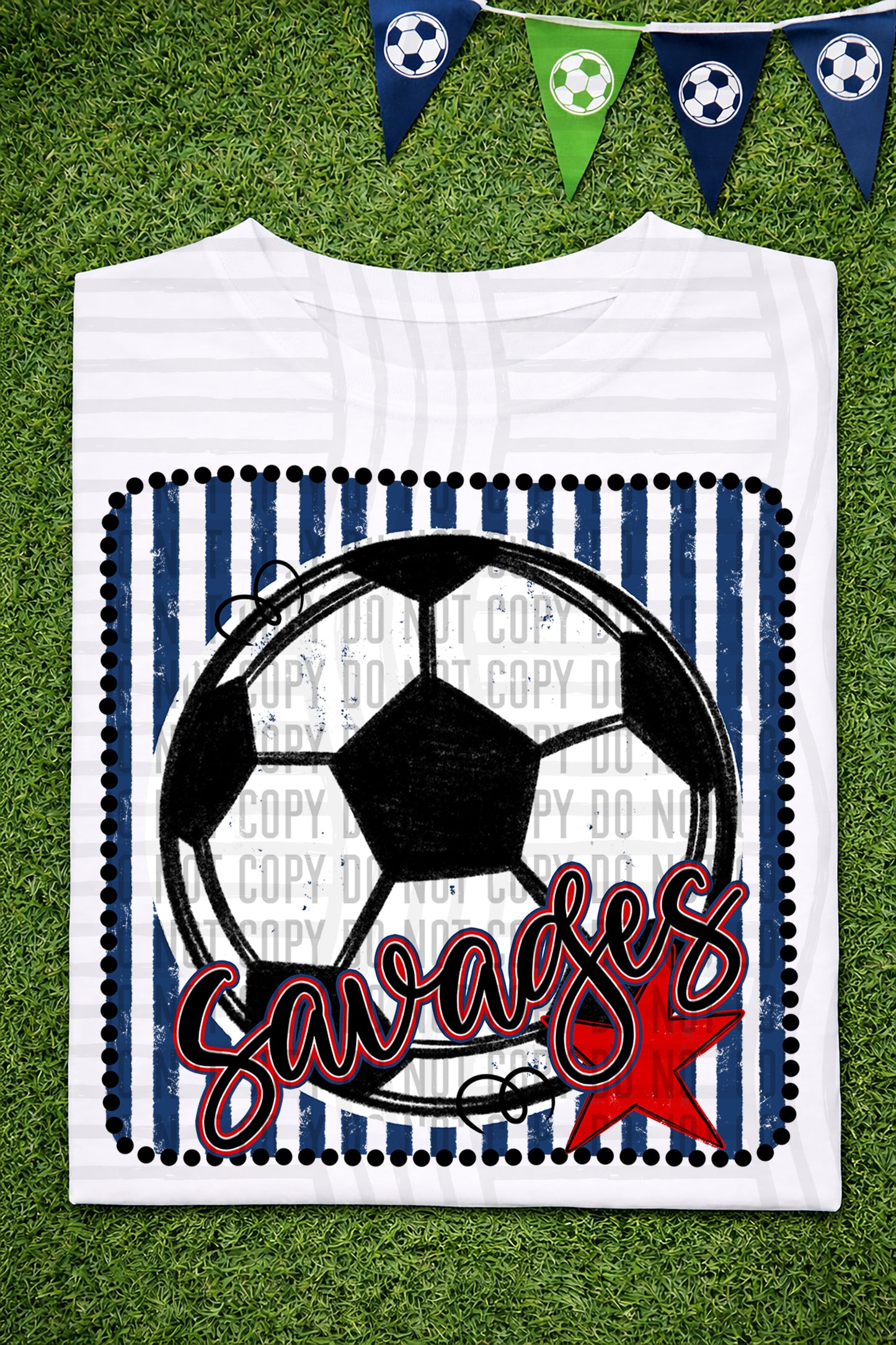 Soccer RWB Framed -  Custom + DROPDOWN - 300 DPI digital download