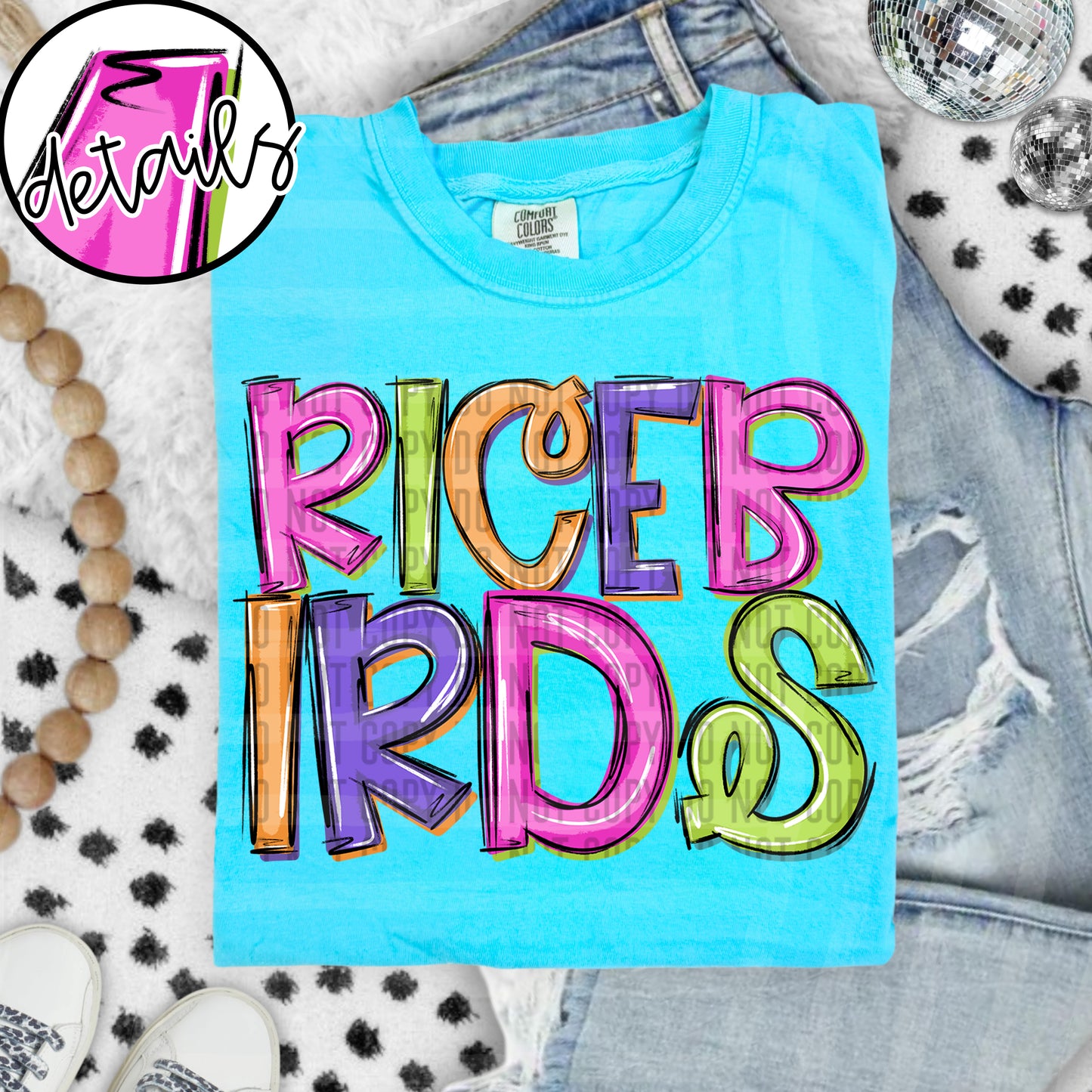 Neon Barbie Stacked - Custom + DROPDOWN - 300 DPI digital download